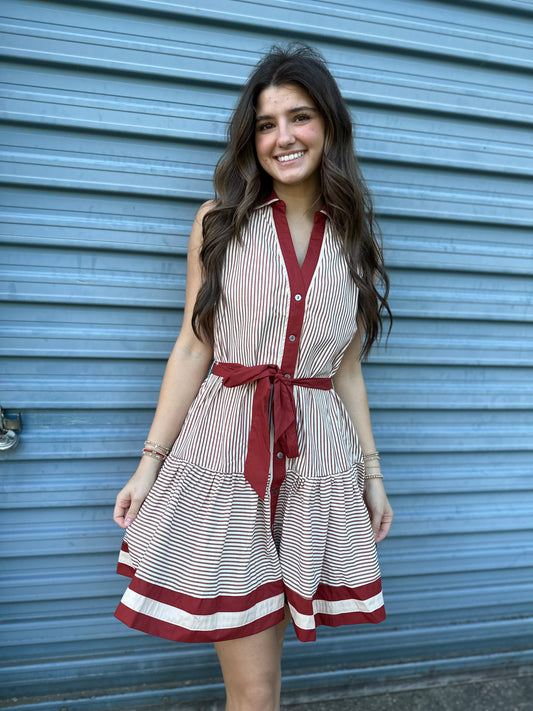 Striped Elegance Dress
