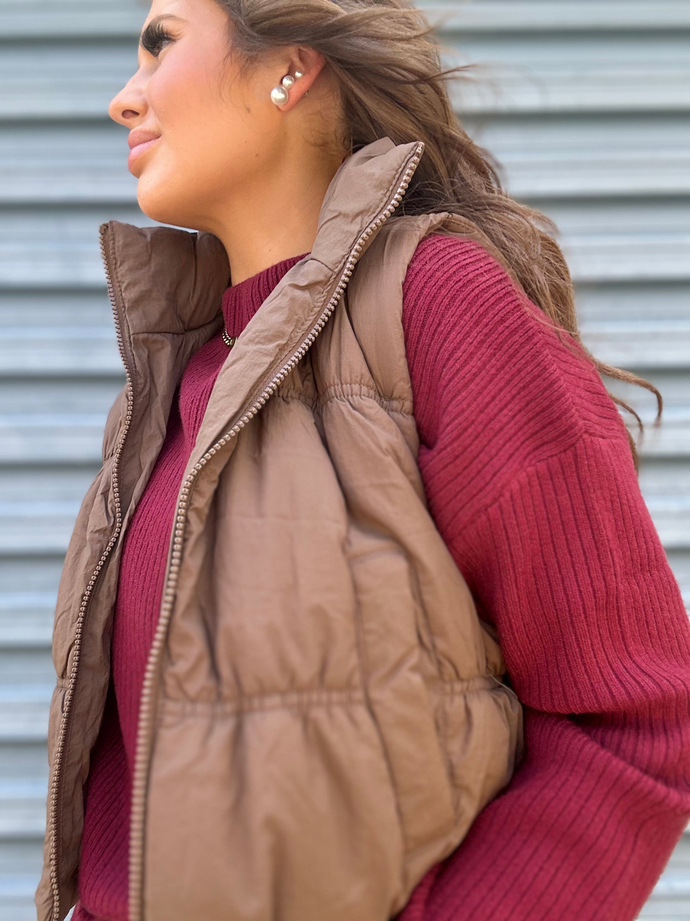 Prissy Cropped Puffer Vest