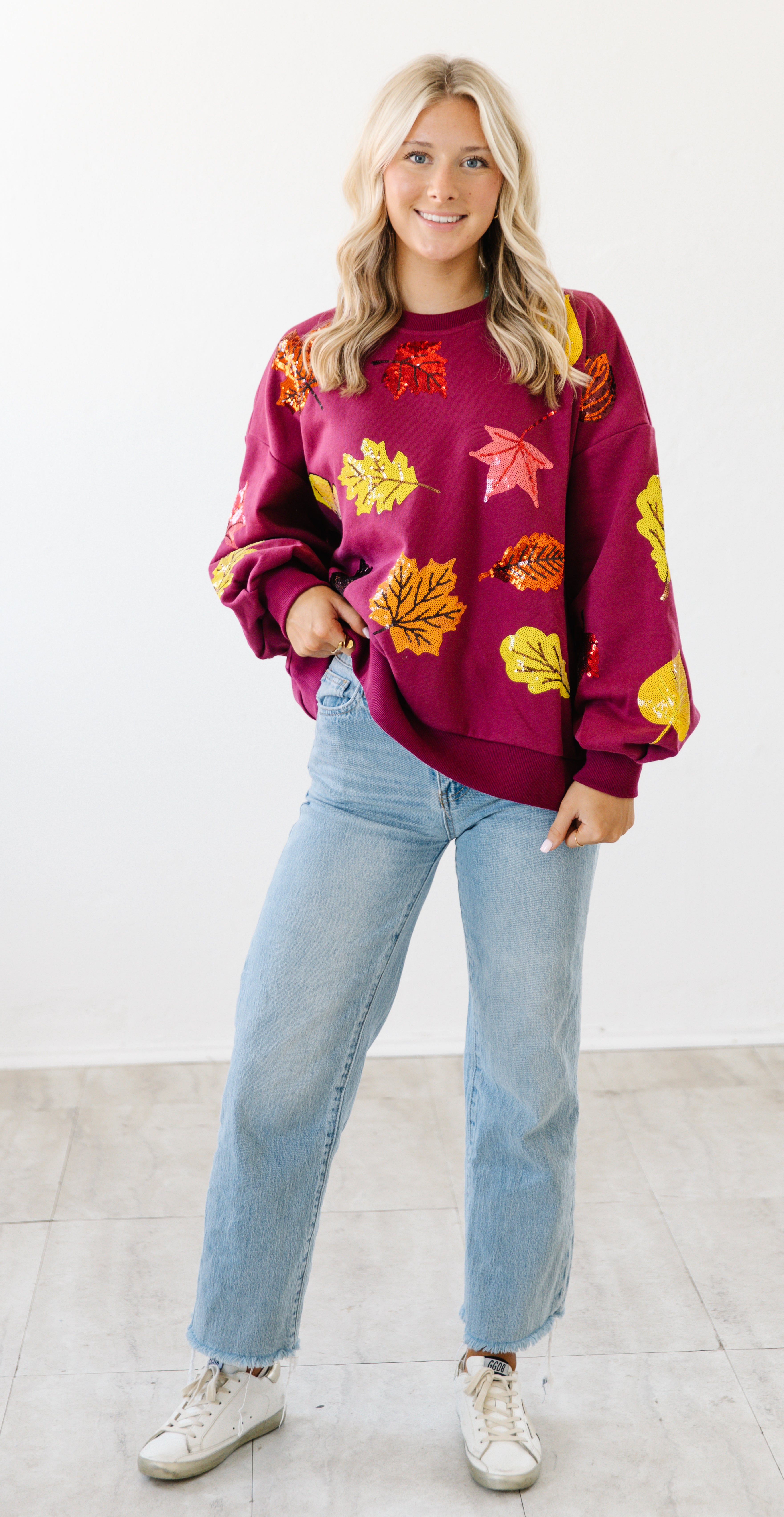 Falling for sparkle pullover | IN STOCK
