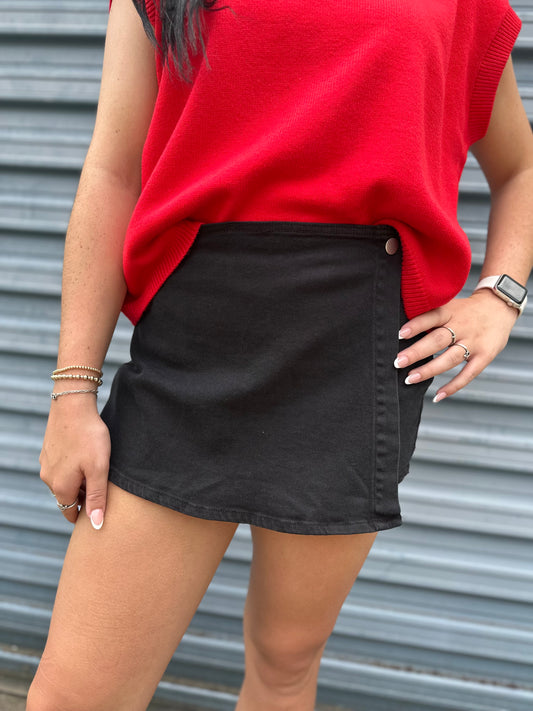 Black Mini Skort