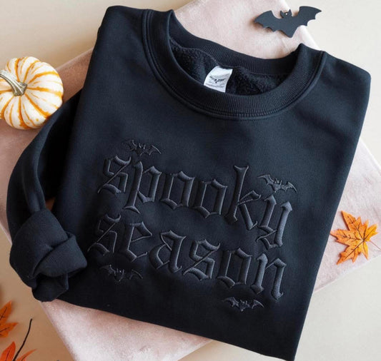 Spooky Season Embroidered Pullover