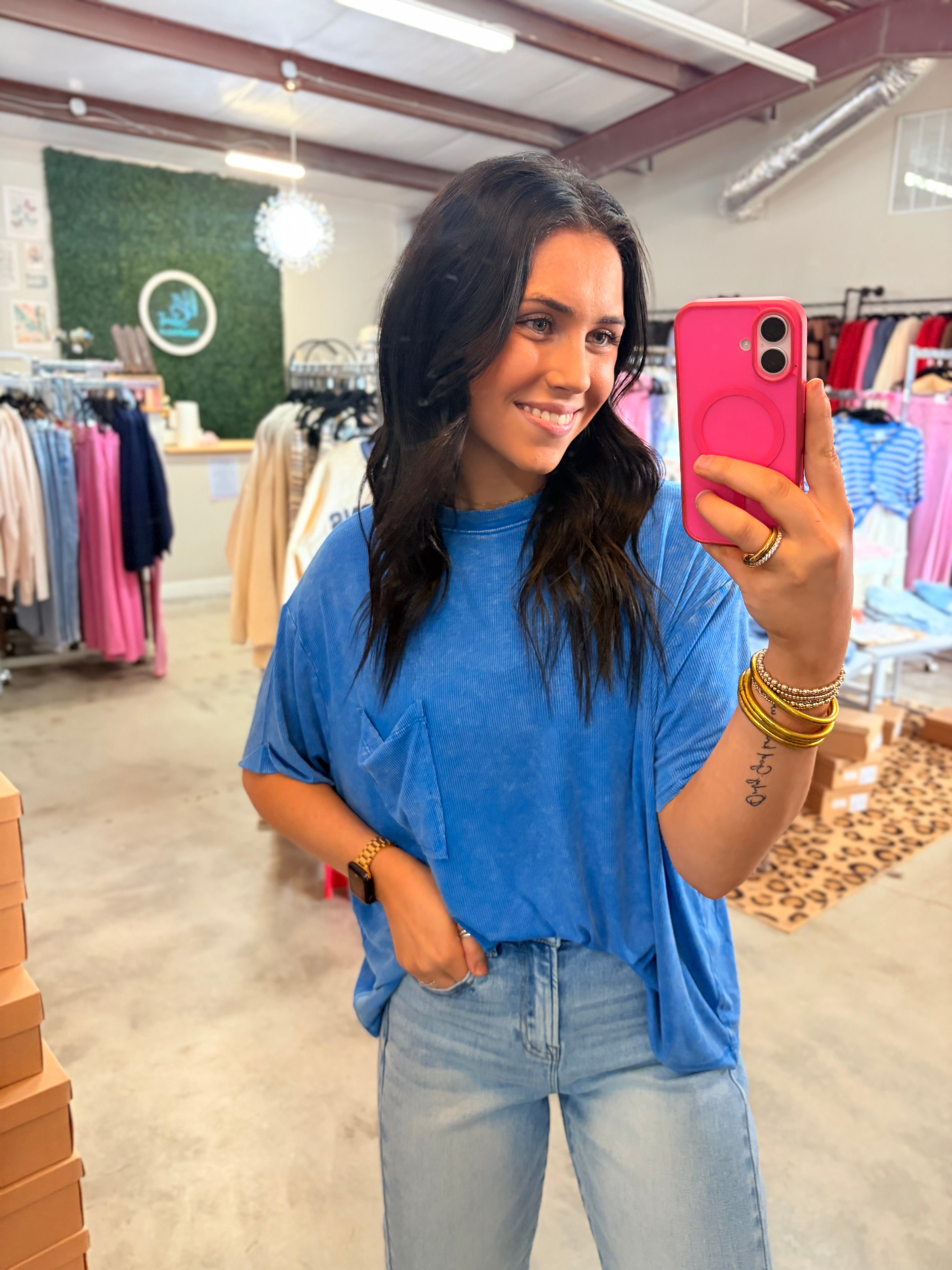 Wren’s Washed Away Rib Top