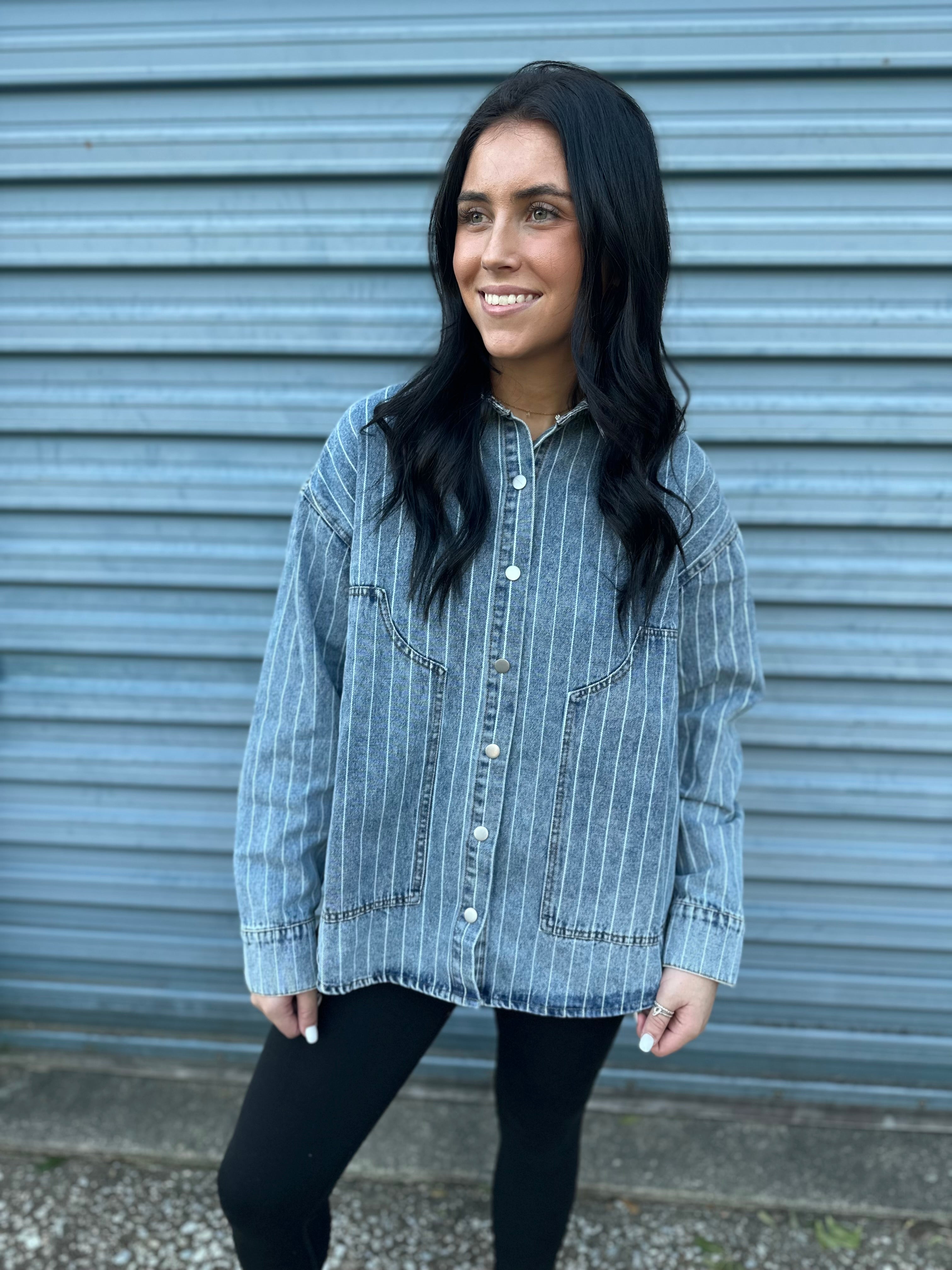 Stripes & Denim Classic Jacket