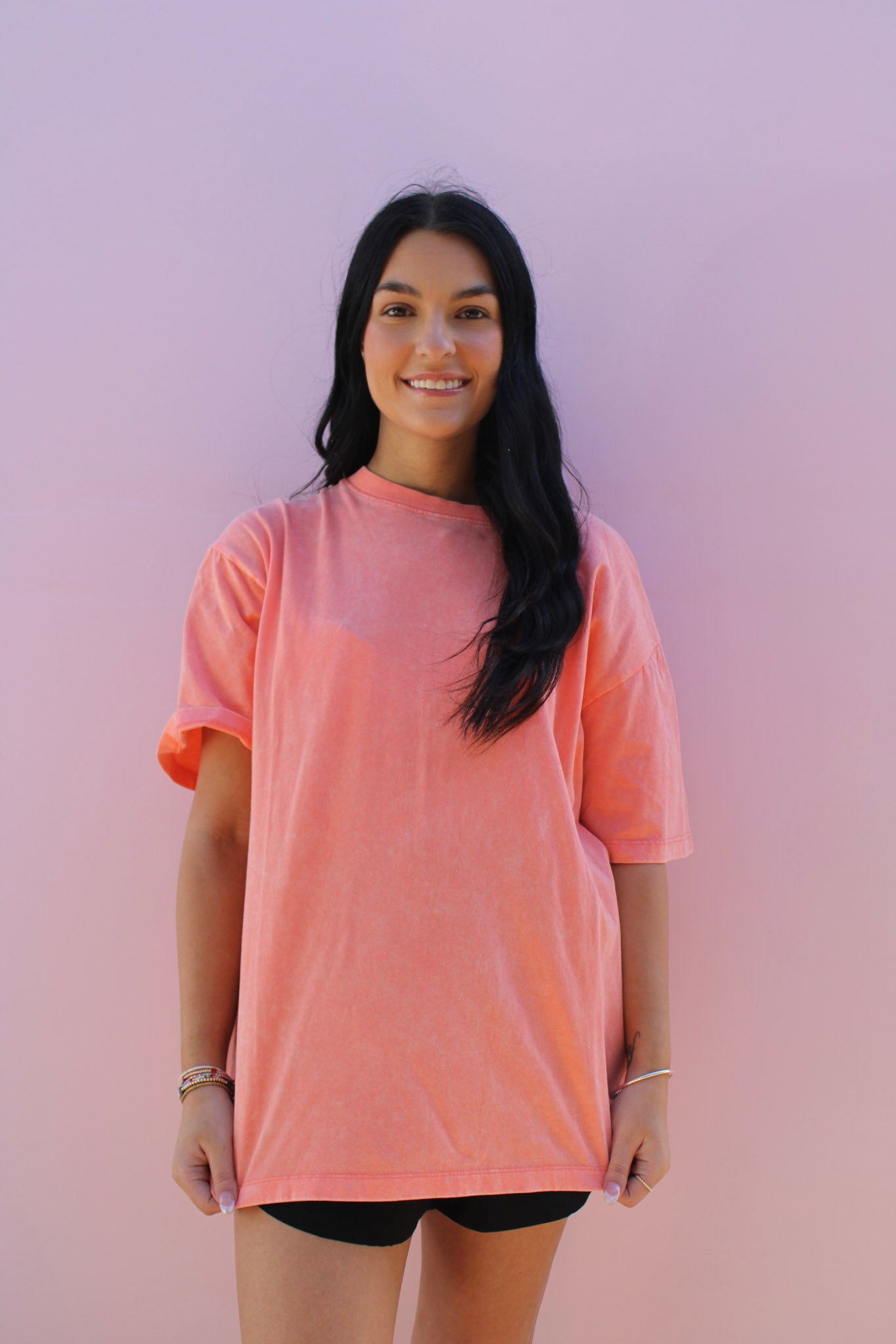 Sweet & Simple Acid Wash Tee