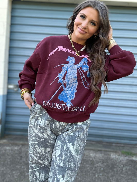 DayDreamer Metallica Justice For All Crewneck
