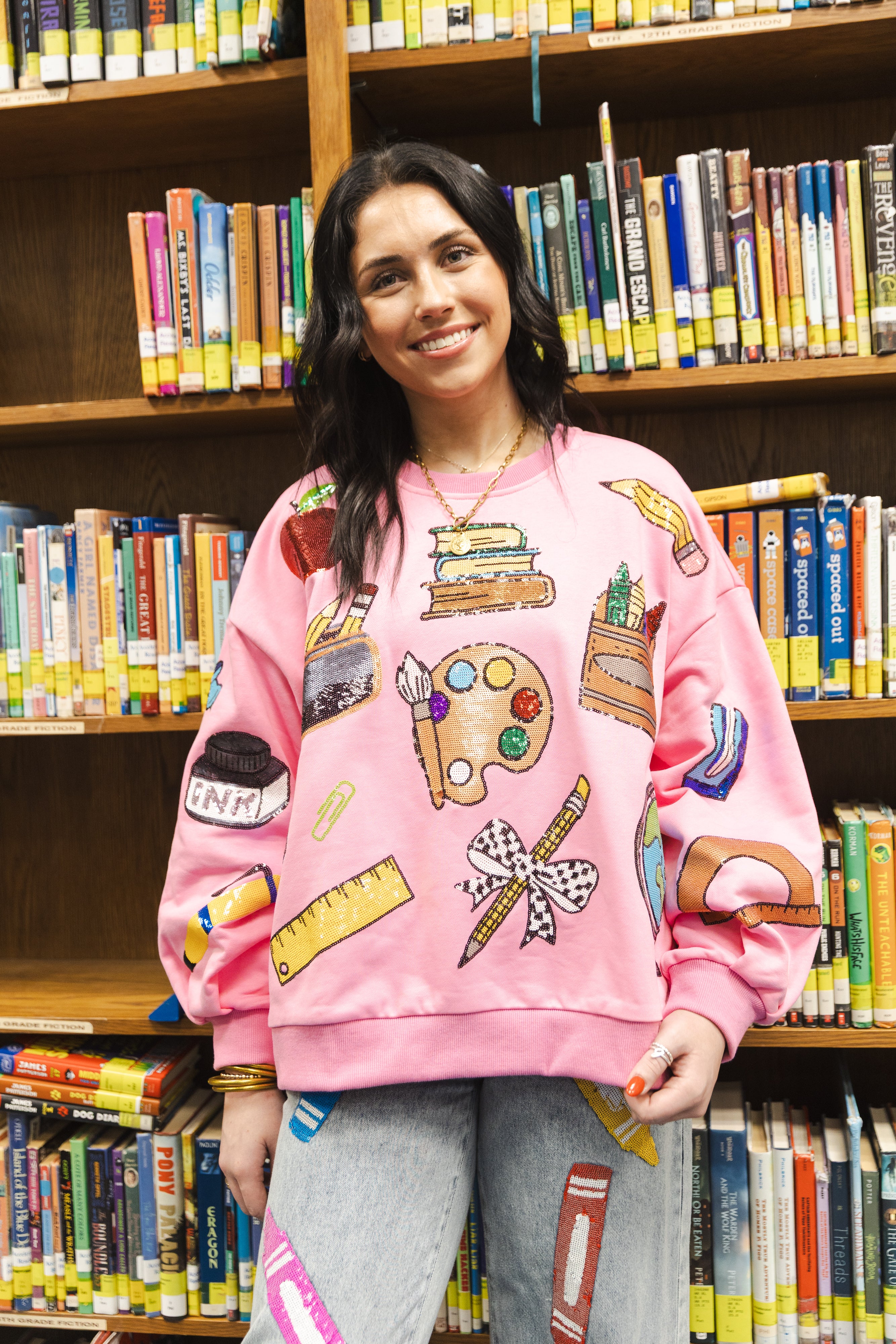 Slay the CLASS 2.0 sequin pullover - Preorder