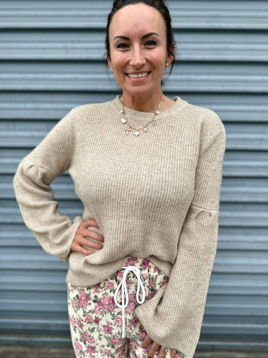 Harper wide sleeve knit sweater