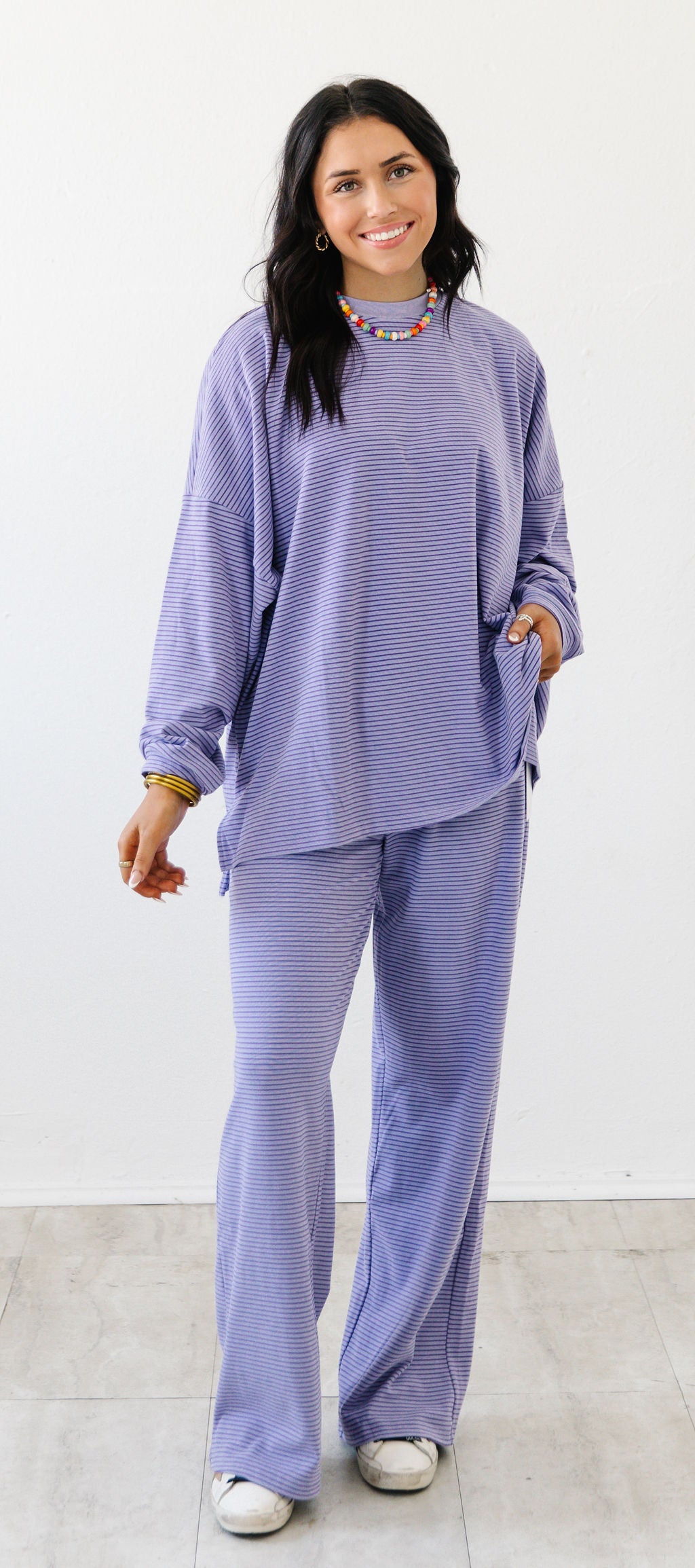Cozy in Color Long Sleeve Top | Purple