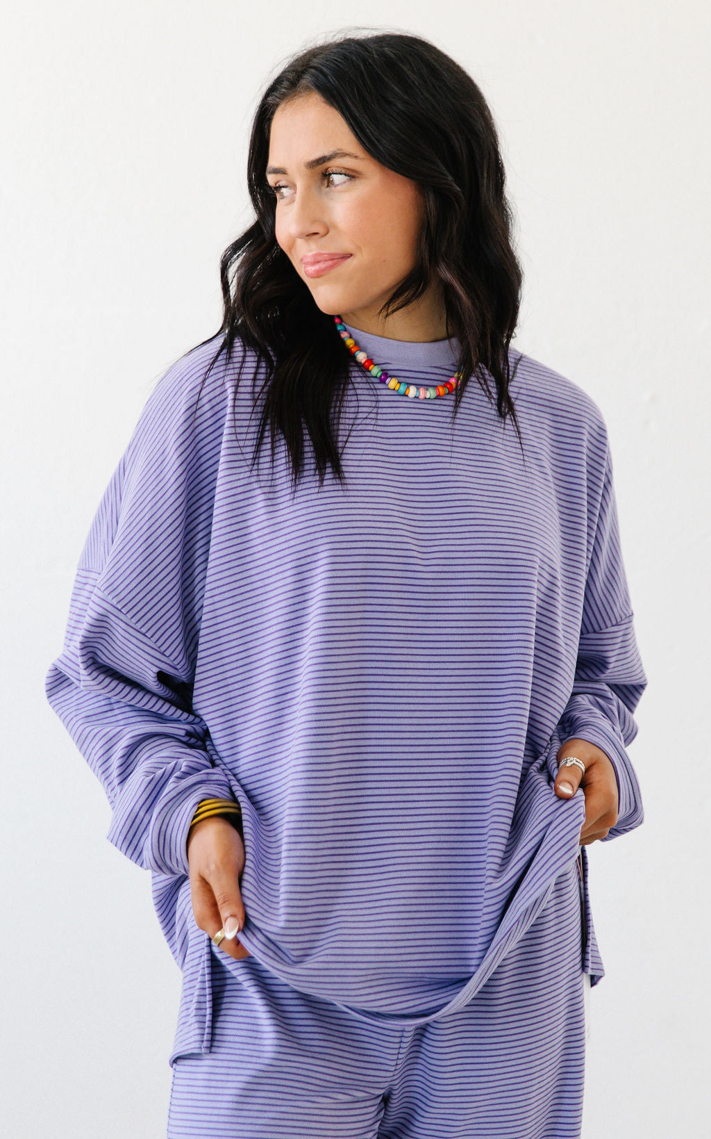 Cozy in Color Long Sleeve Top | Purple
