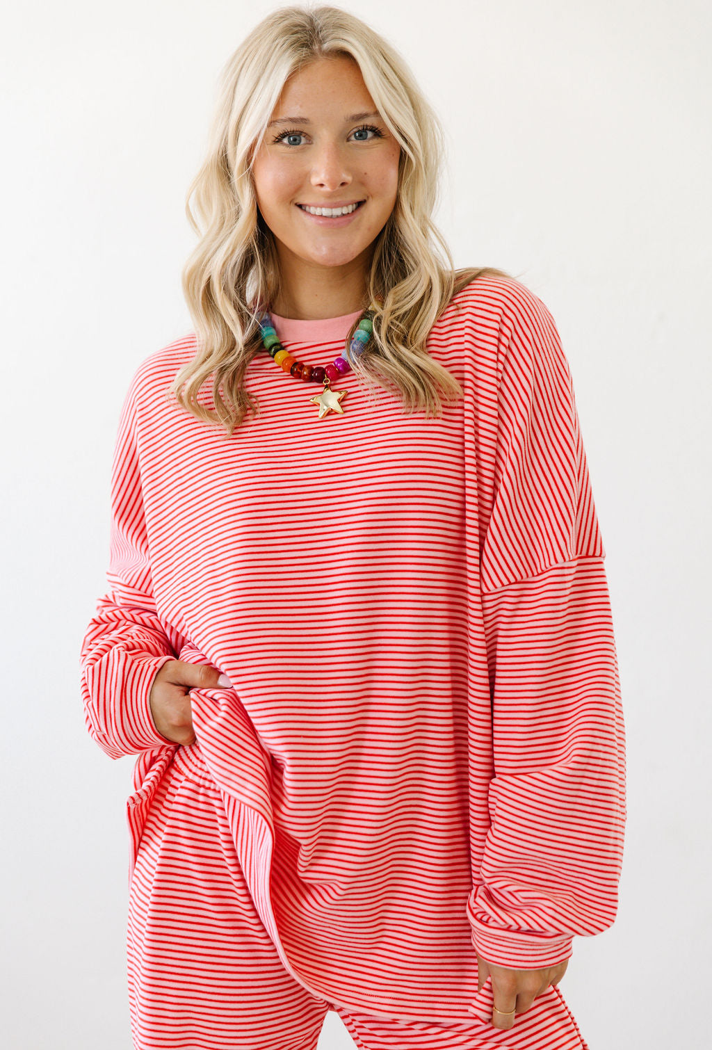 Cozy in Color Long Sleeve Top | Pink