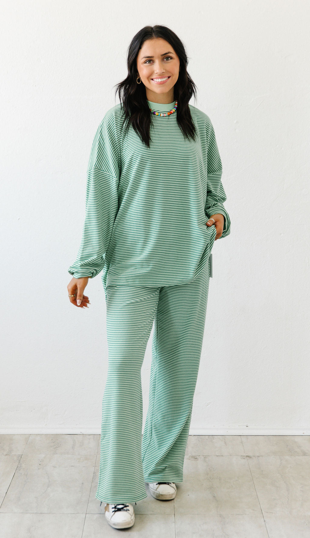 Cozy in Color Long Sleeve Top | Lime