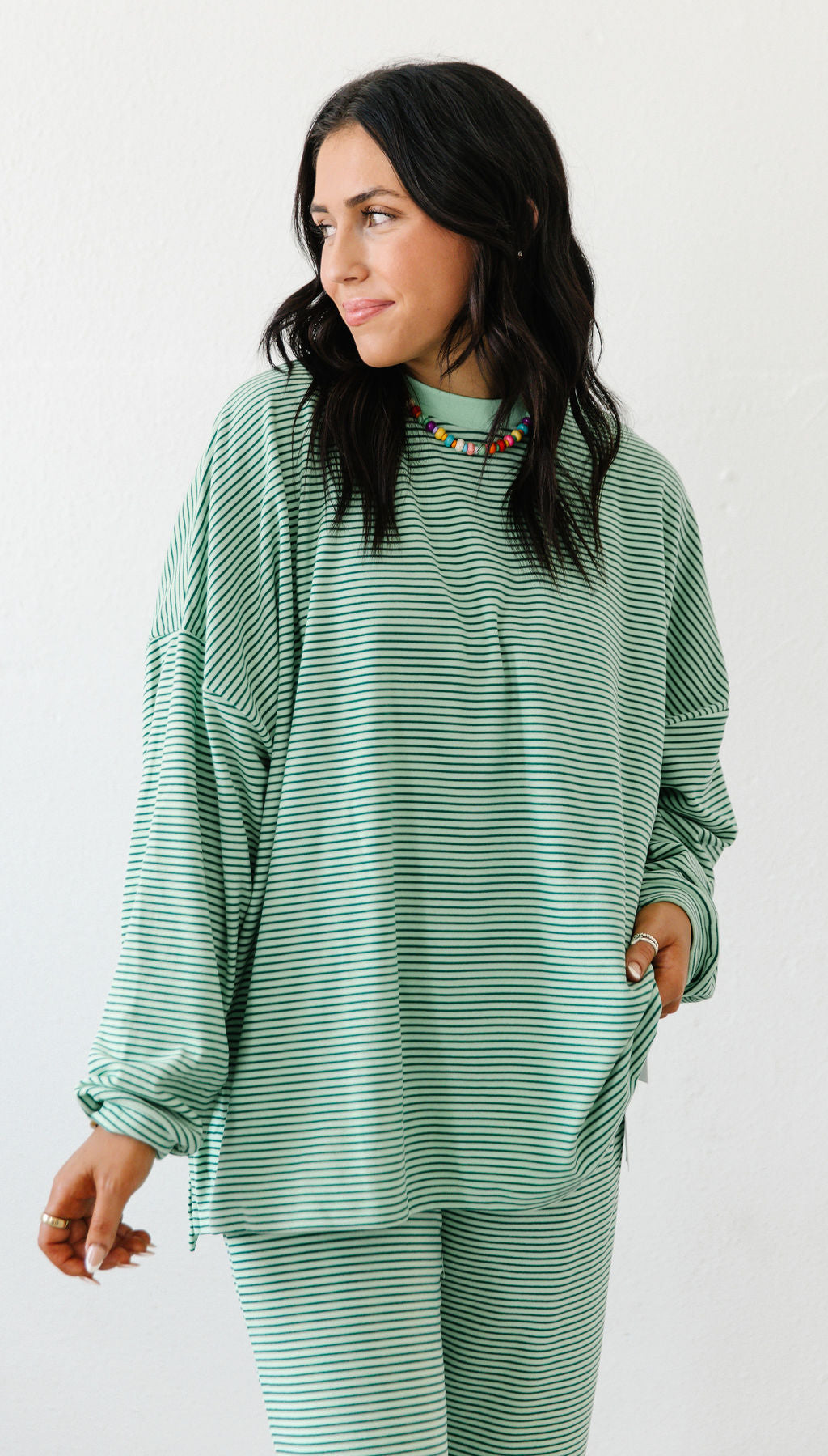 Cozy in Color Long Sleeve Top | Lime