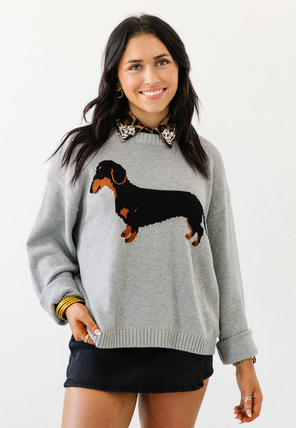 Weenie Dog Knitted Sweater