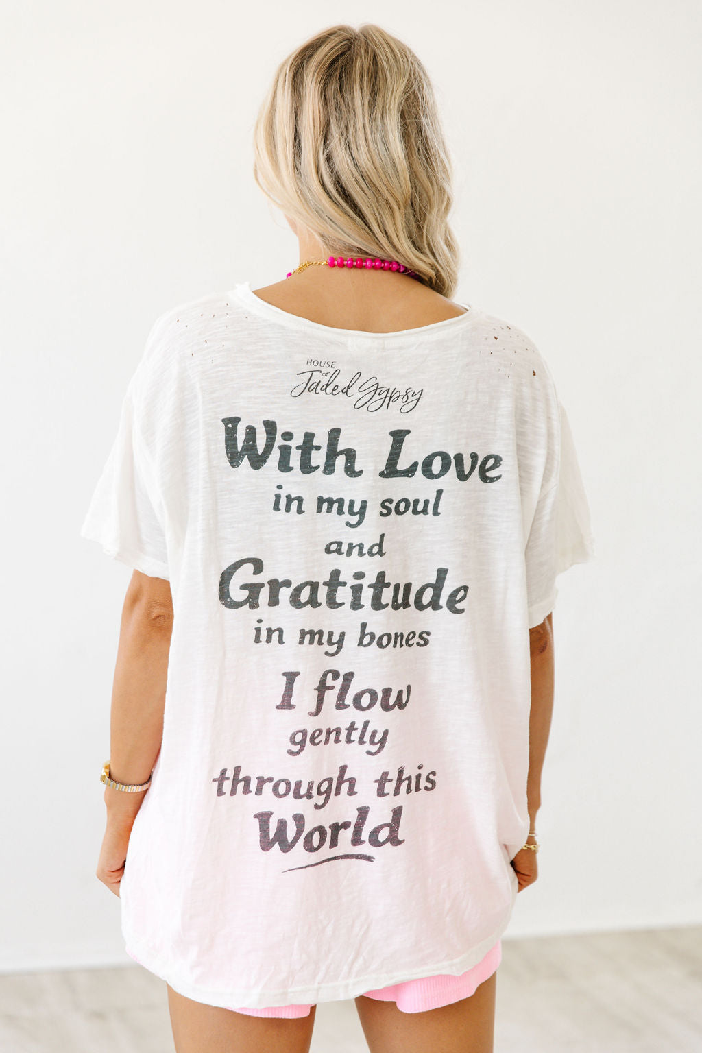 House of Jaded Gypsy Worn and Weathered Art Tee