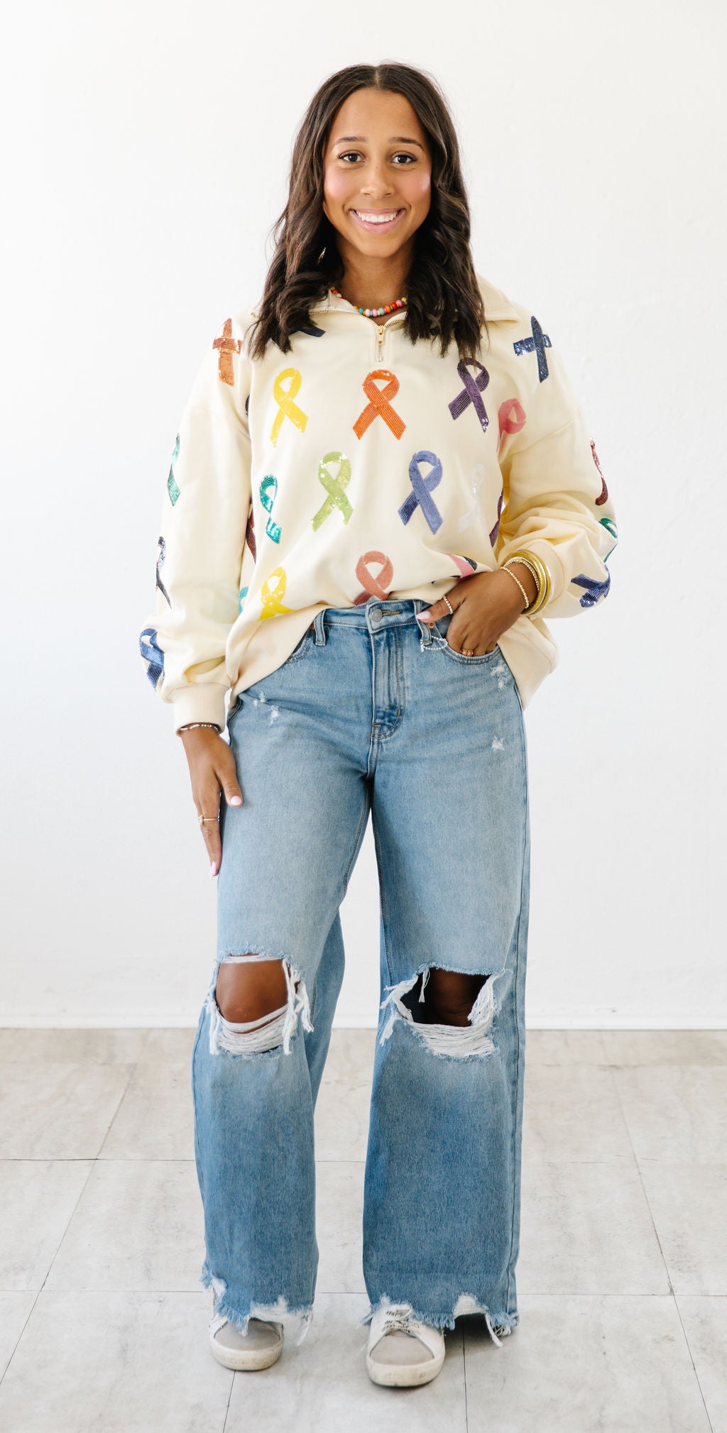 Colors of courage sequin pullover | PREORDER EARLY OCTOBER