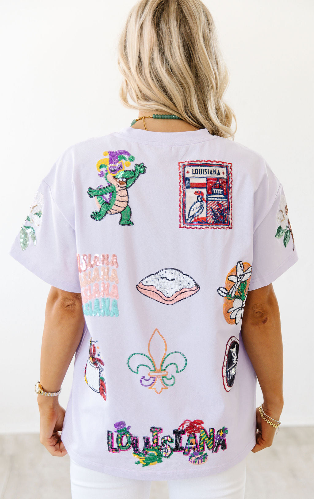 Louisiana icon sequin tee | IN STOCK