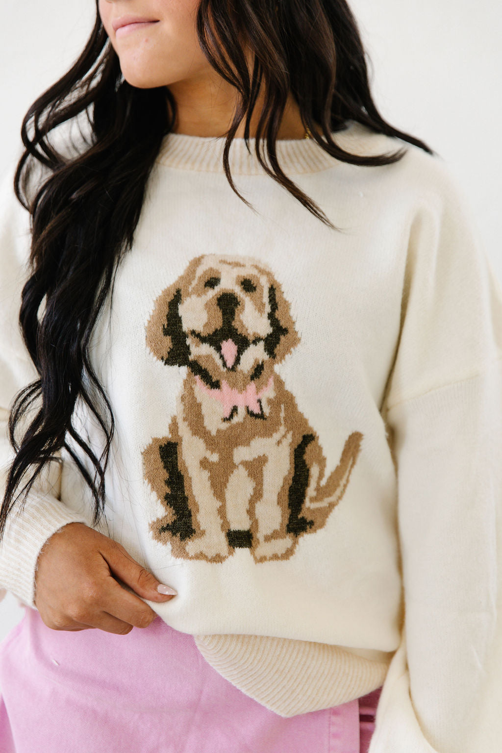 Golden Hour Doodle Sweater | Beige