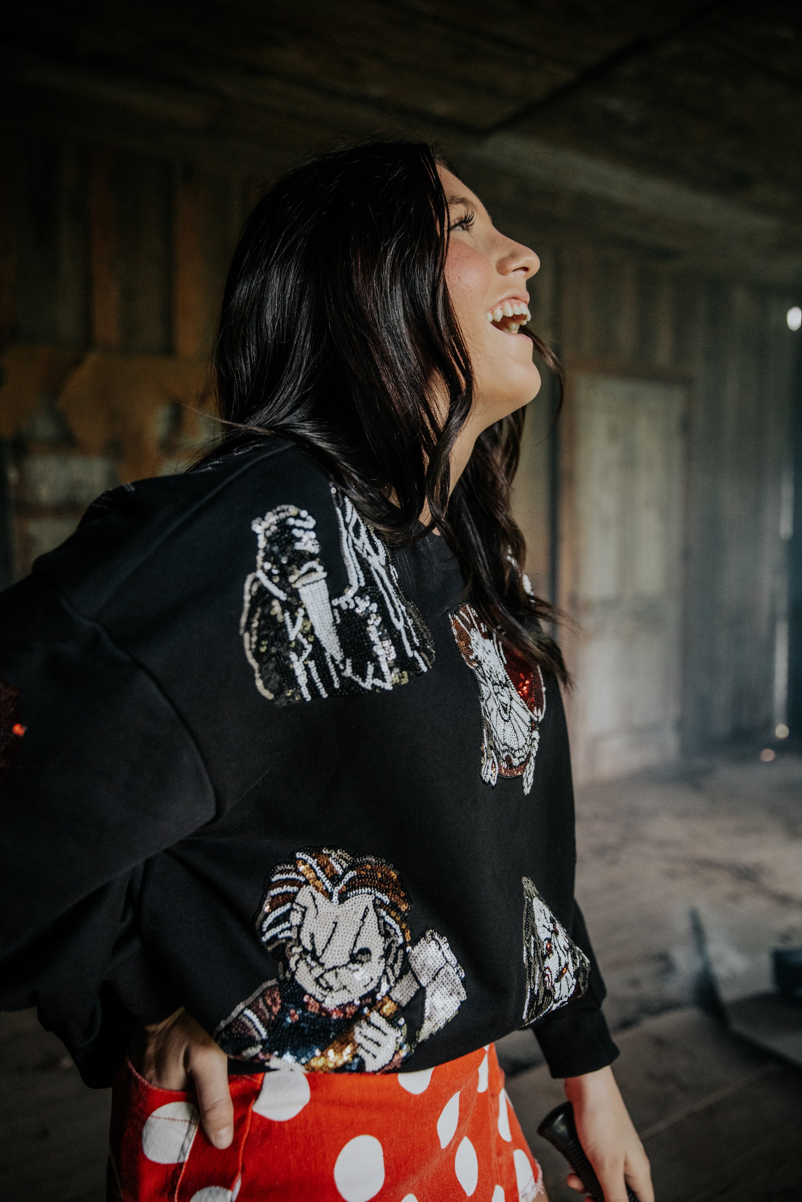 Horror Babe Sparkle Sweatshirt | IN STOCK