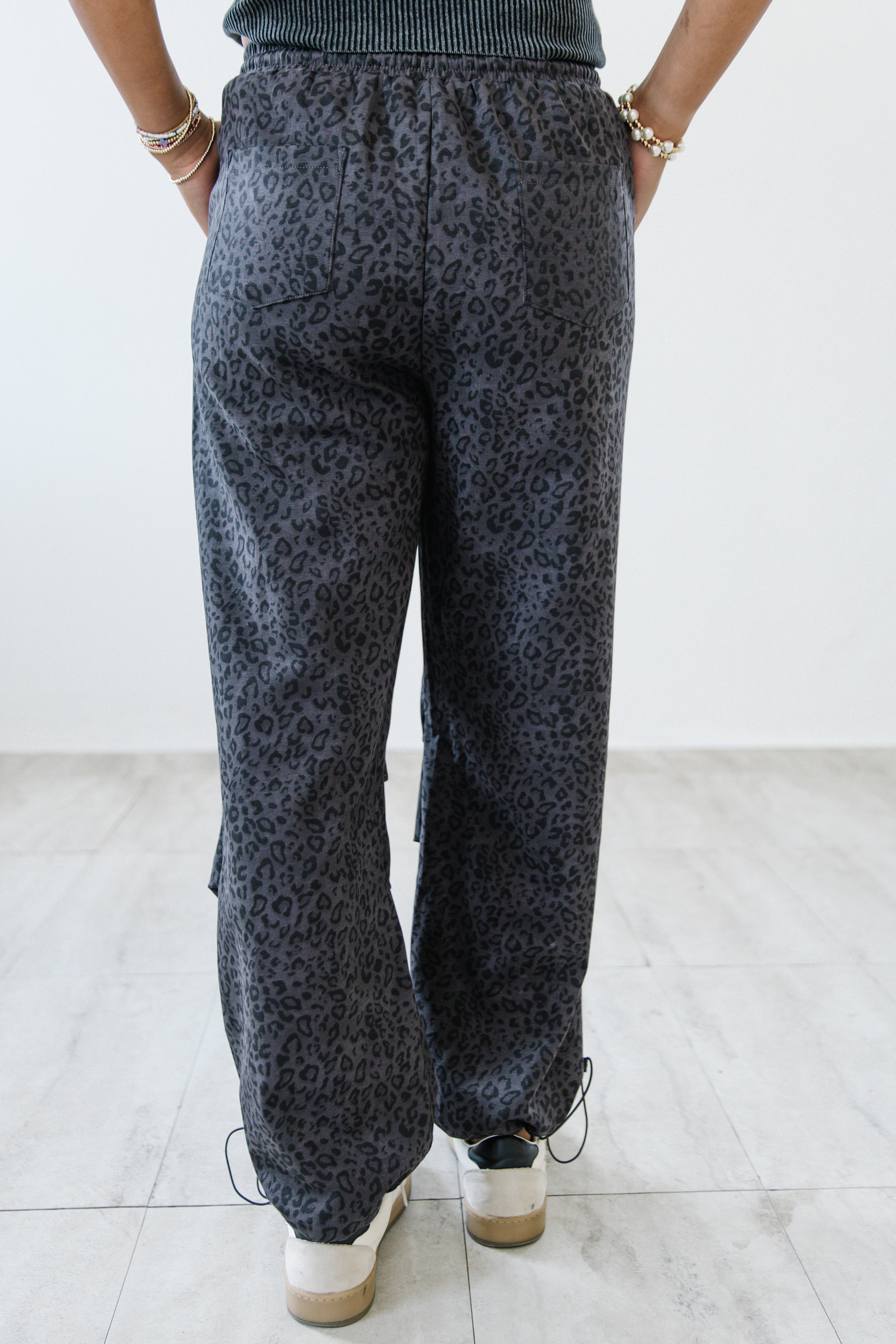 Wild At Heart Parachute Joggers| Black