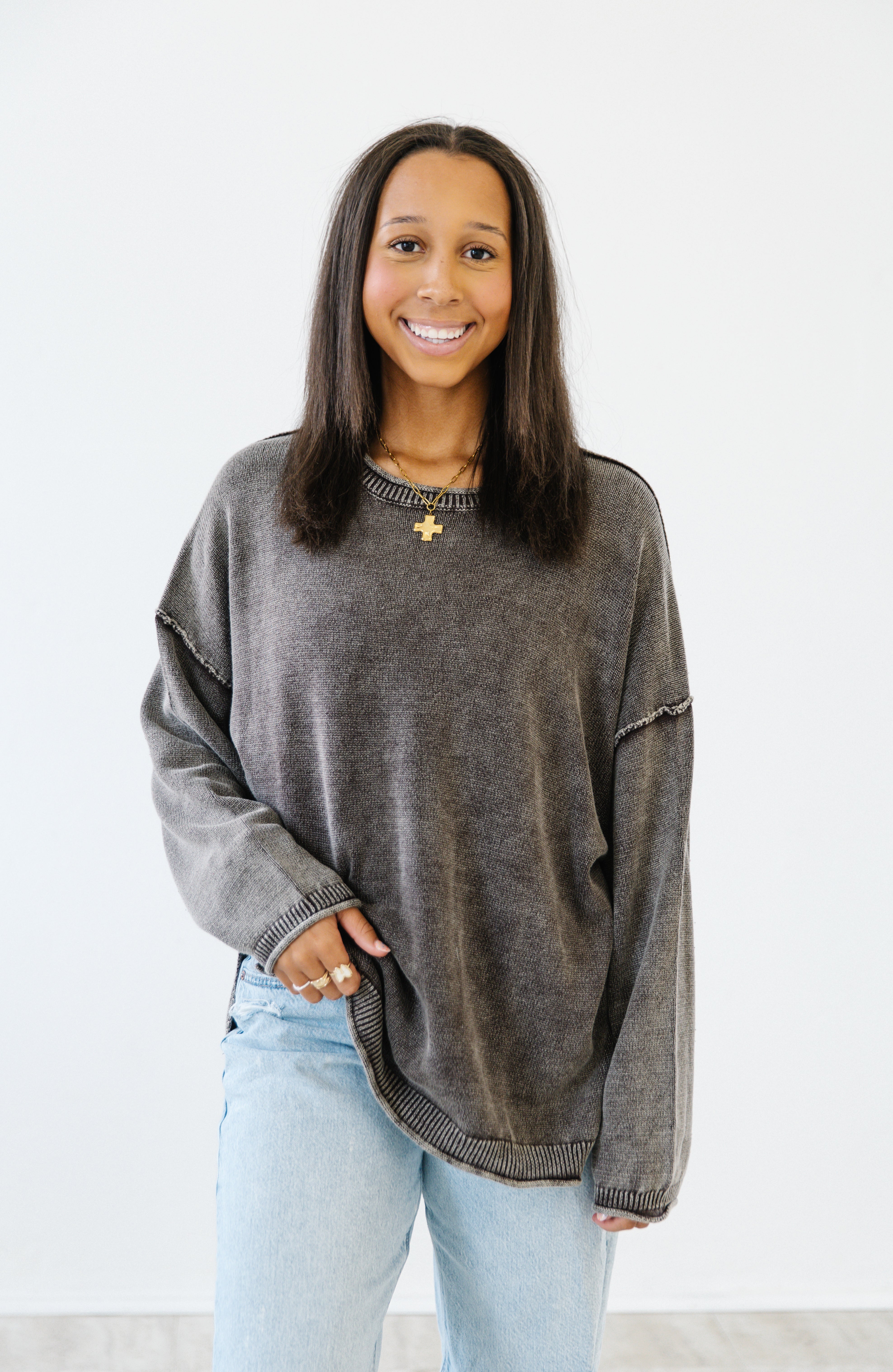 Vintage Soul Sweater| Brown