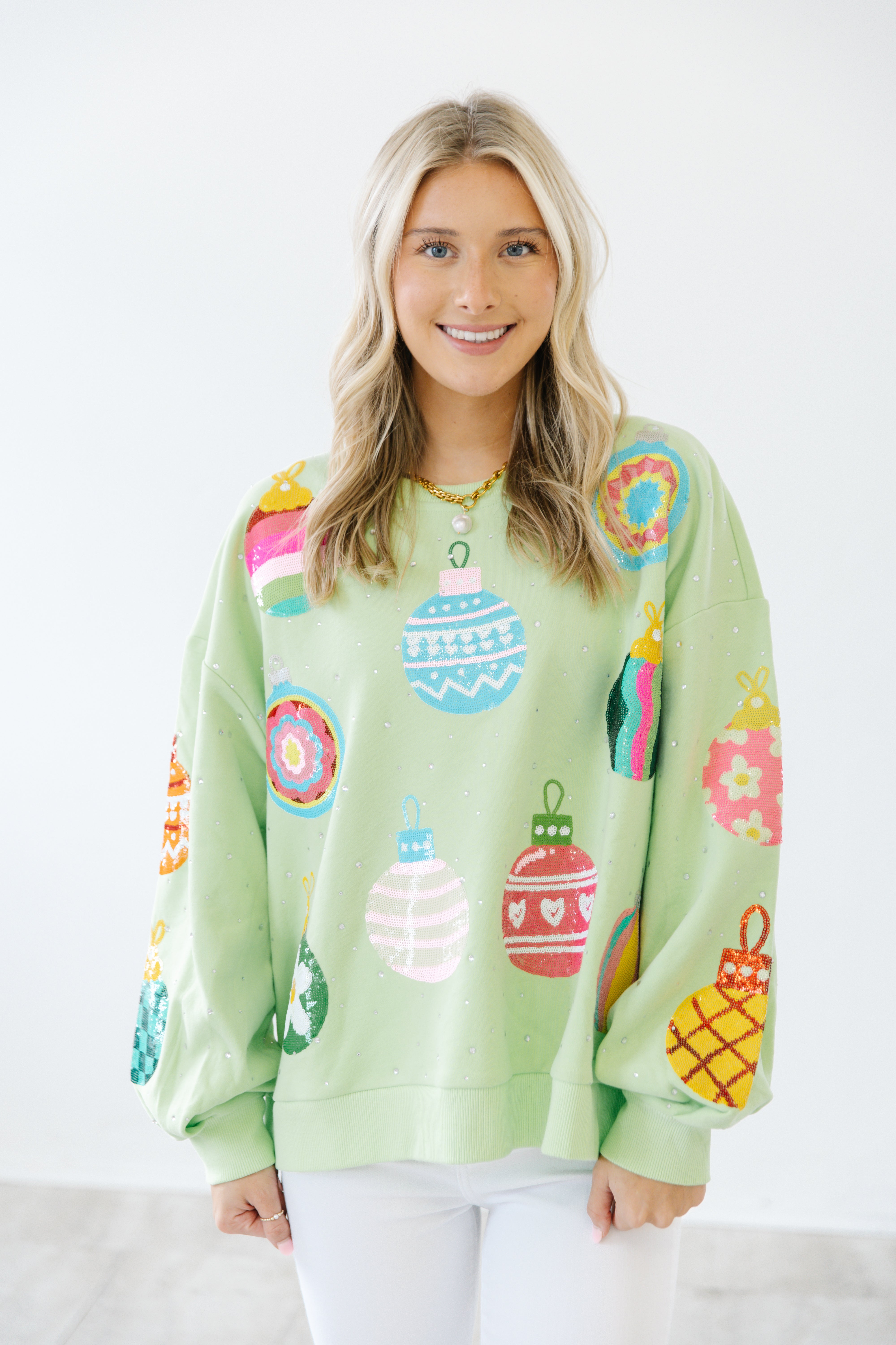 Funky chic neon ornament pullover | PREORDER