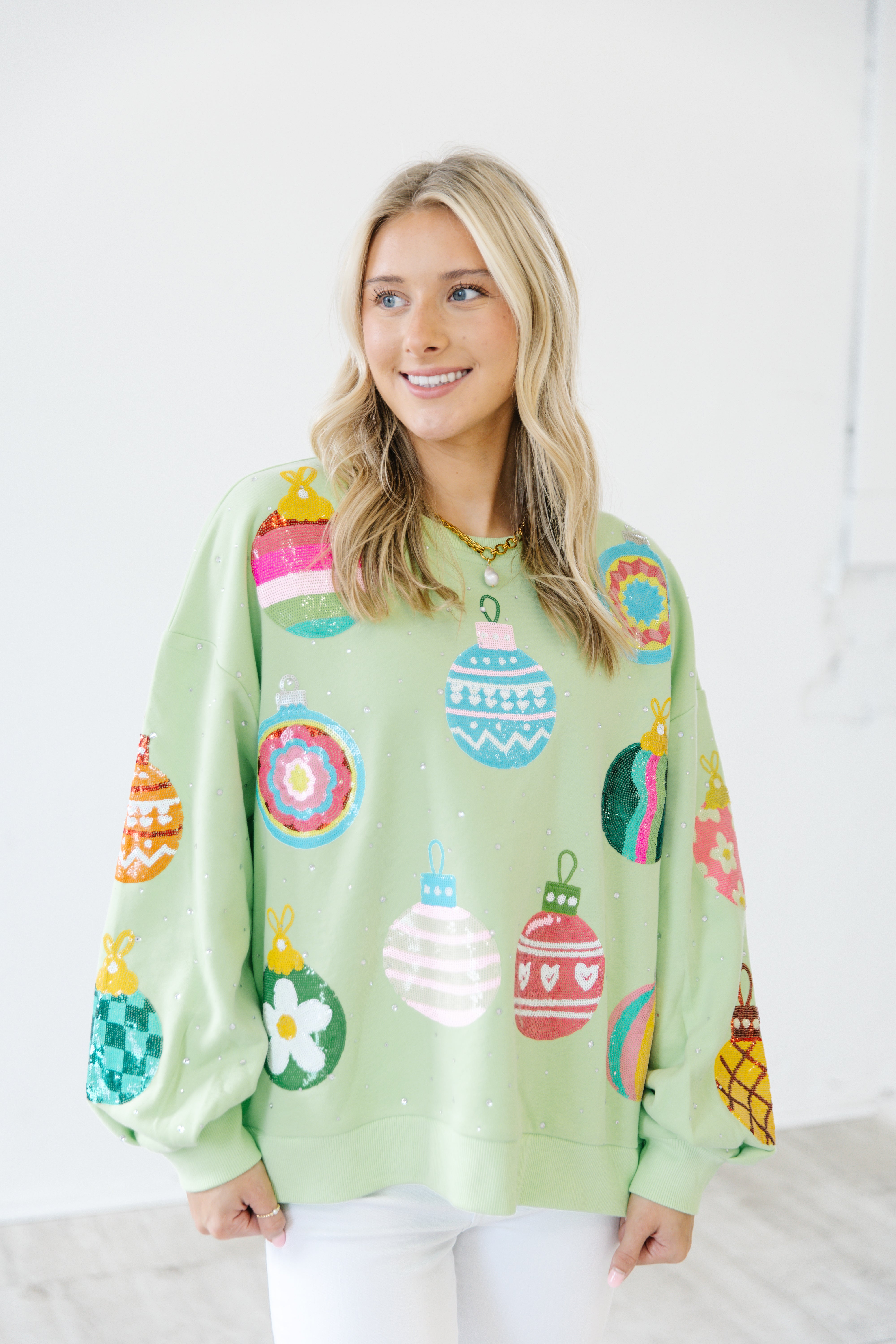 Funky chic neon ornament pullover | PREORDER