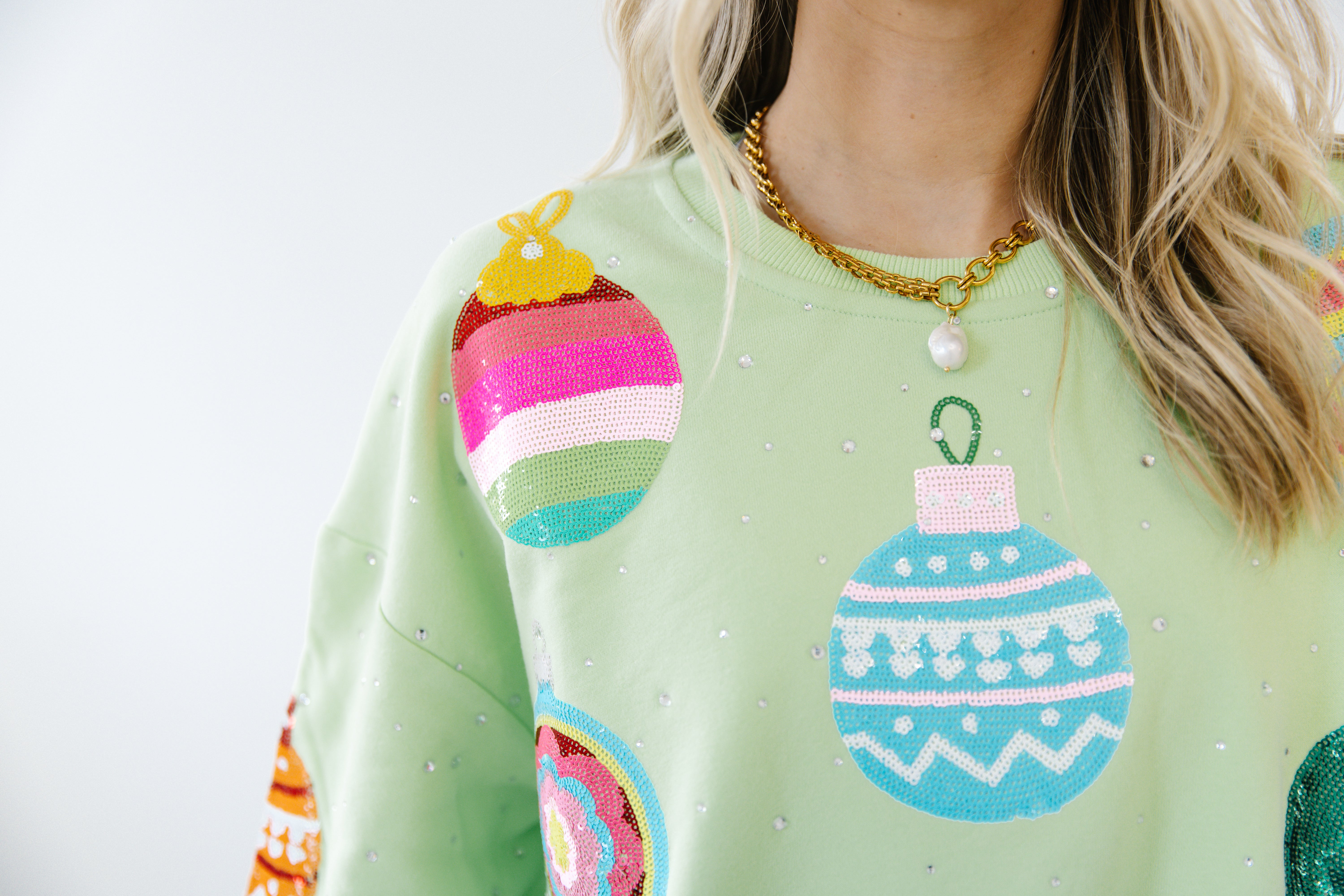 Funky chic neon ornament pullover | PREORDER