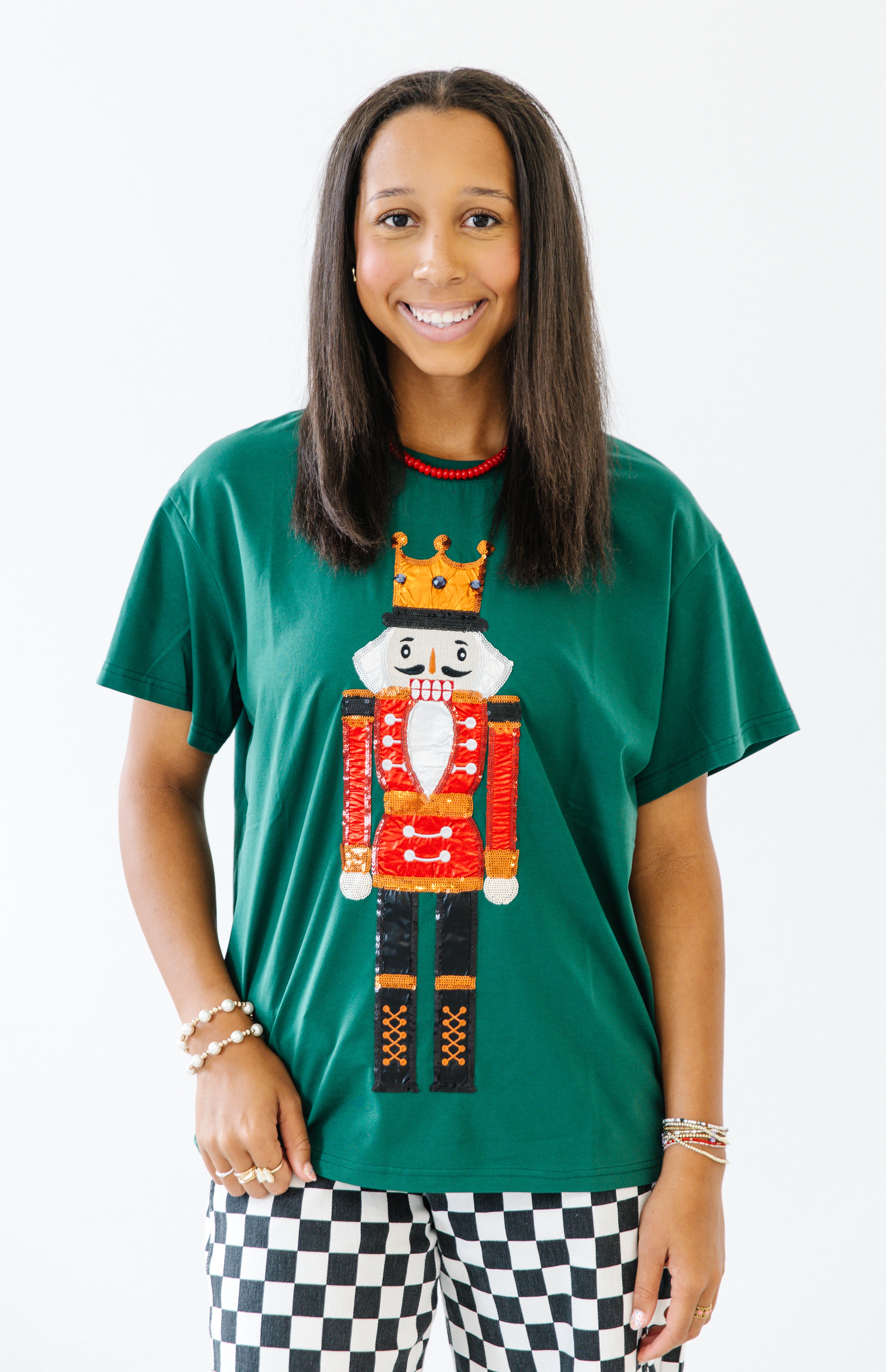 Nutty nutcracker sequin tee | PREORDER