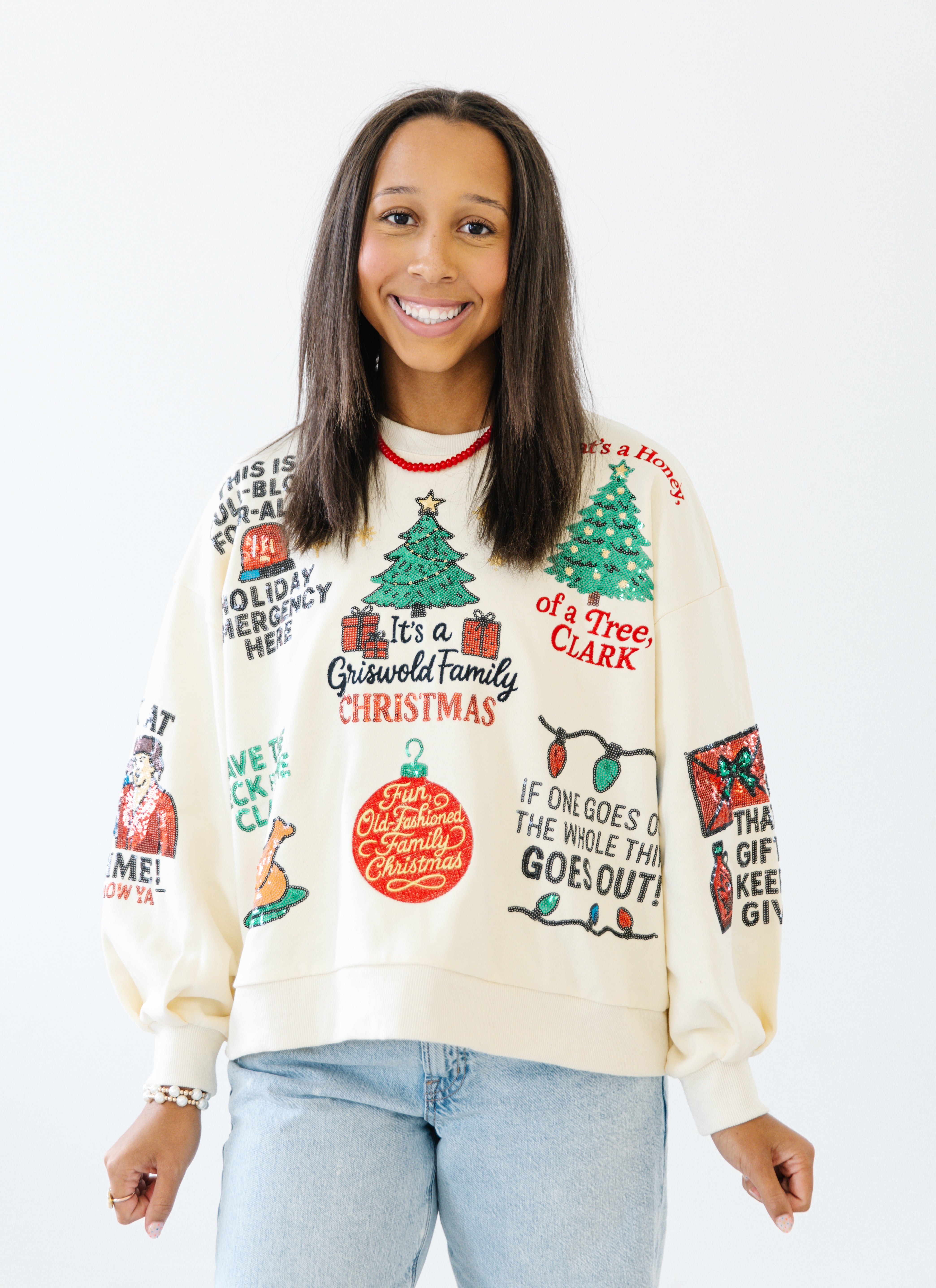 Griswold Family Christmas Sequin Pullover| PREORDER