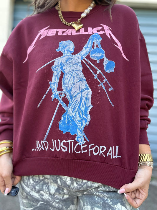 DayDreamer Metallica Justice For All Crewneck