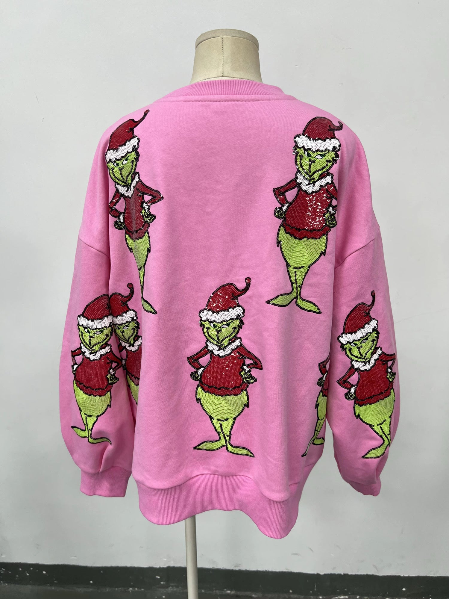 Green man sequin pullover