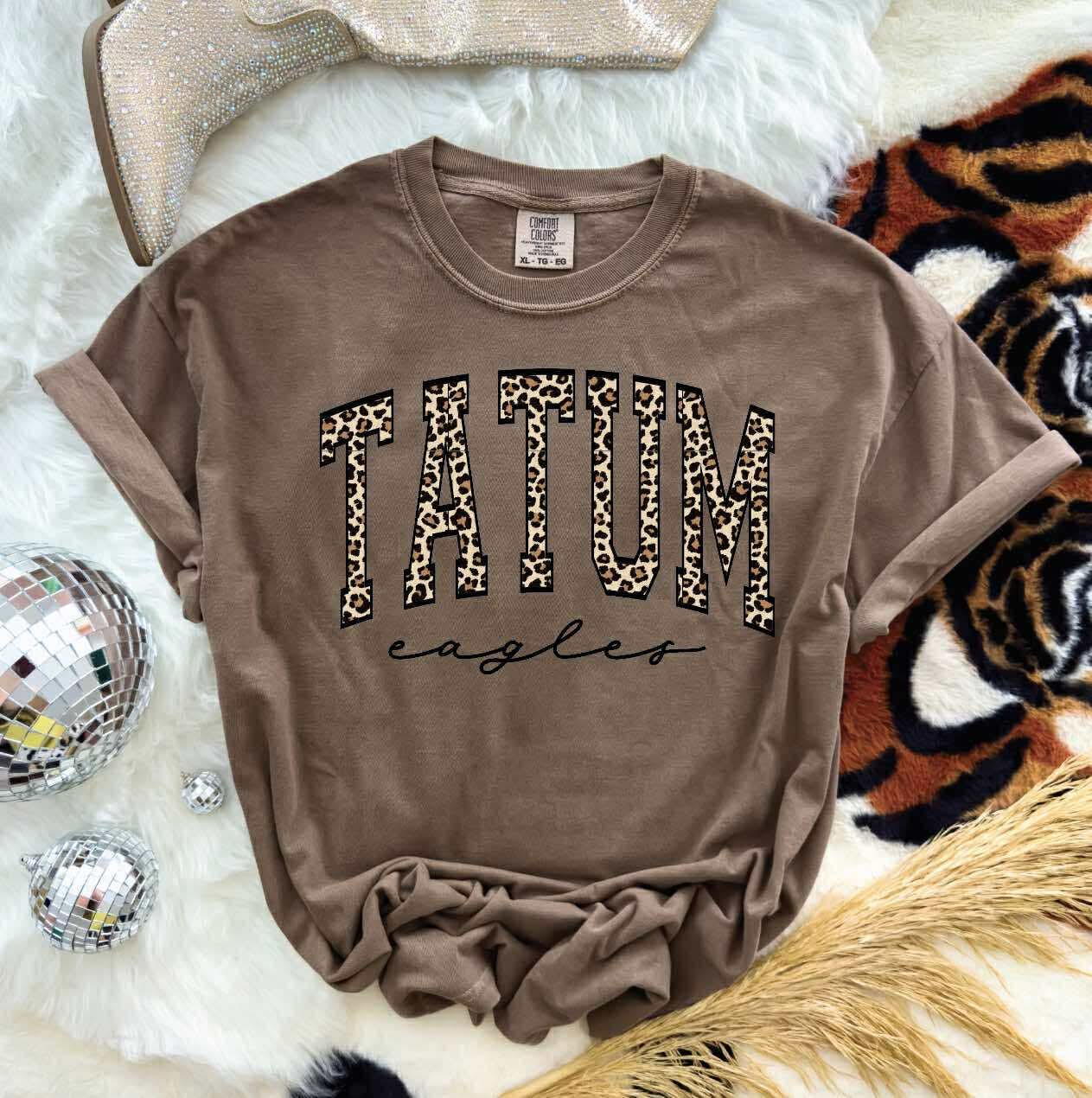 Leopard school spirit tee