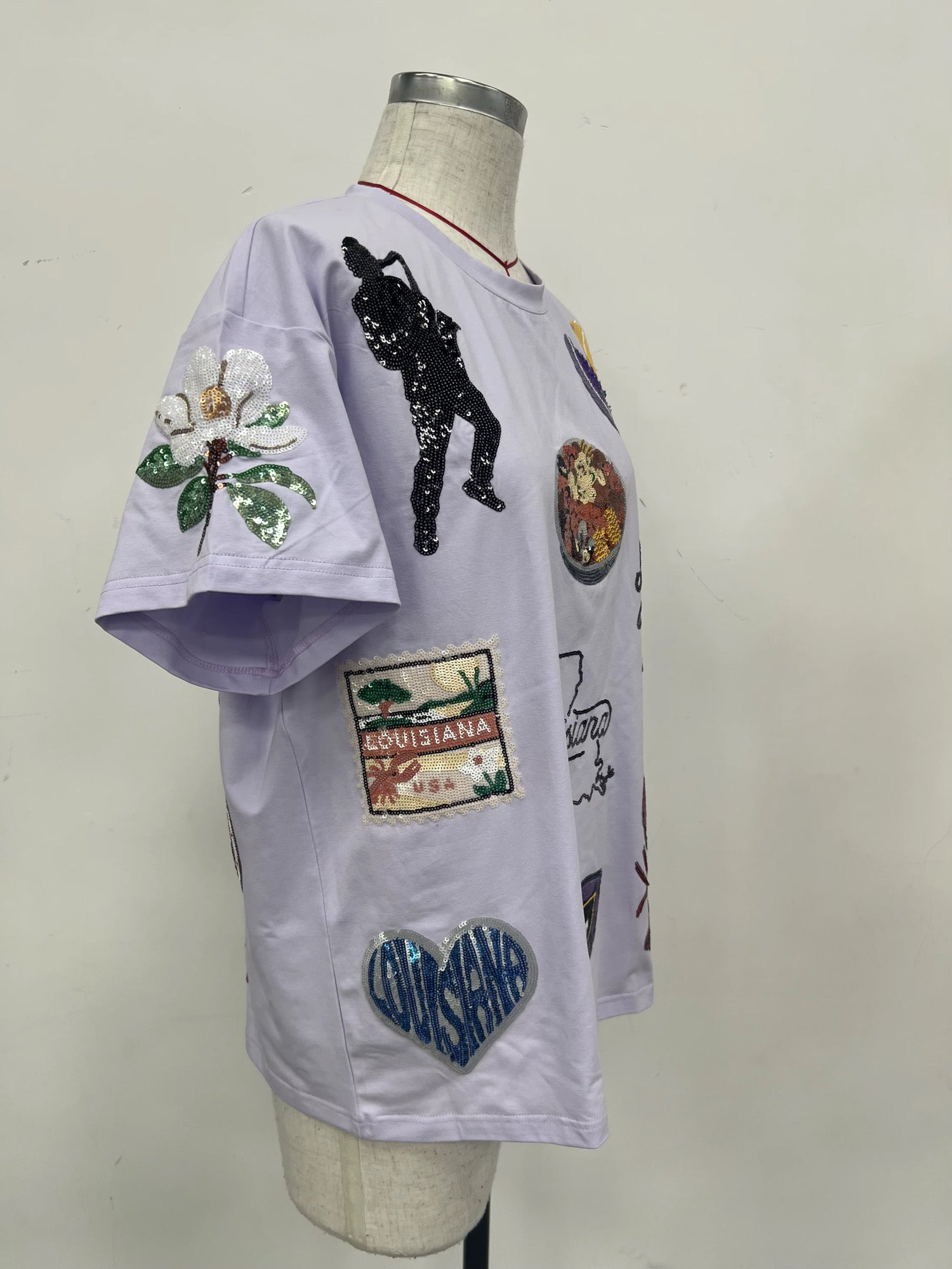 Louisiana icon sequin tee - EARLY AUGUST