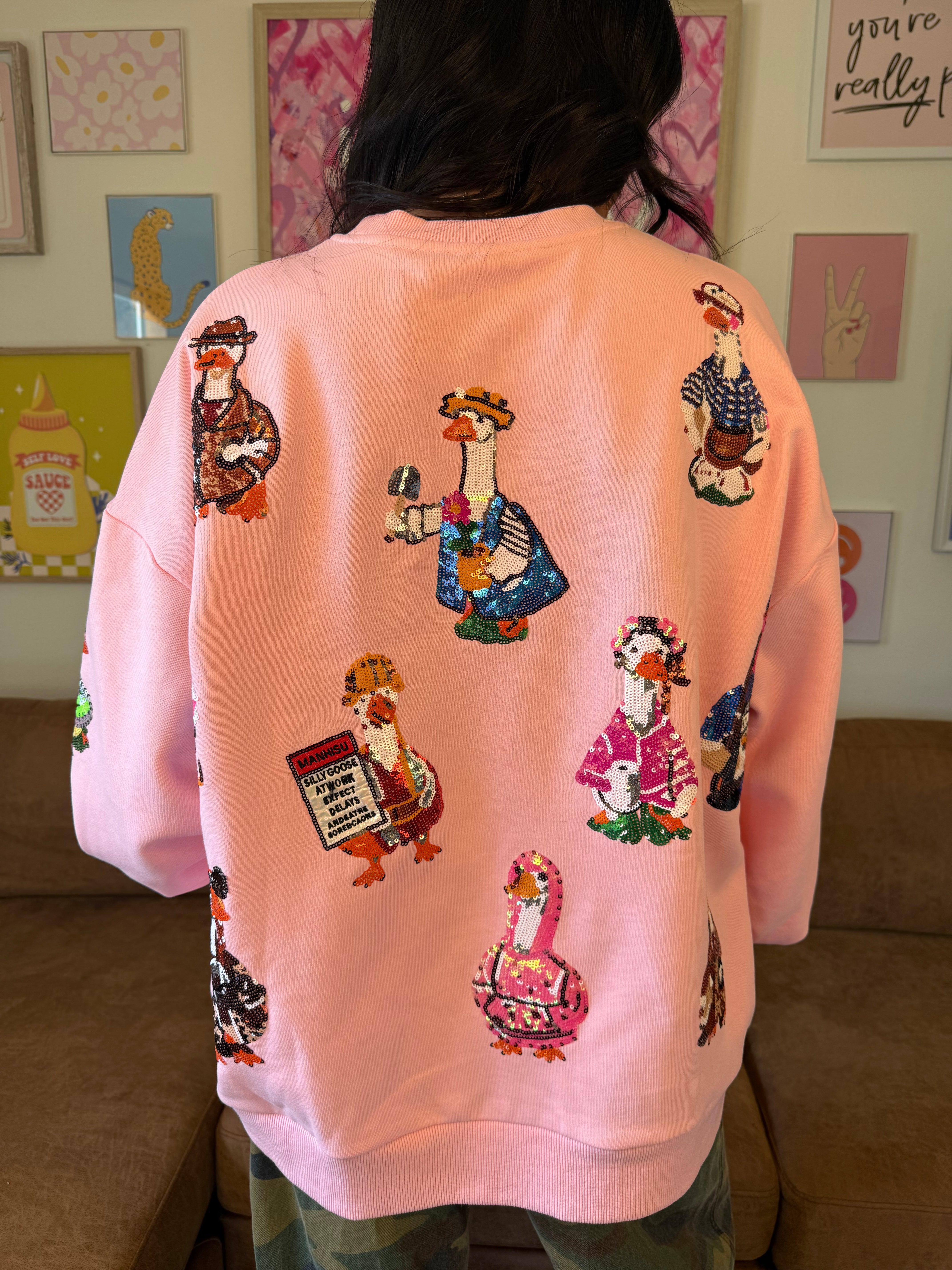 Silly Goose sequin pullover | PREORDER SEPTEMBER ARRIVAL!