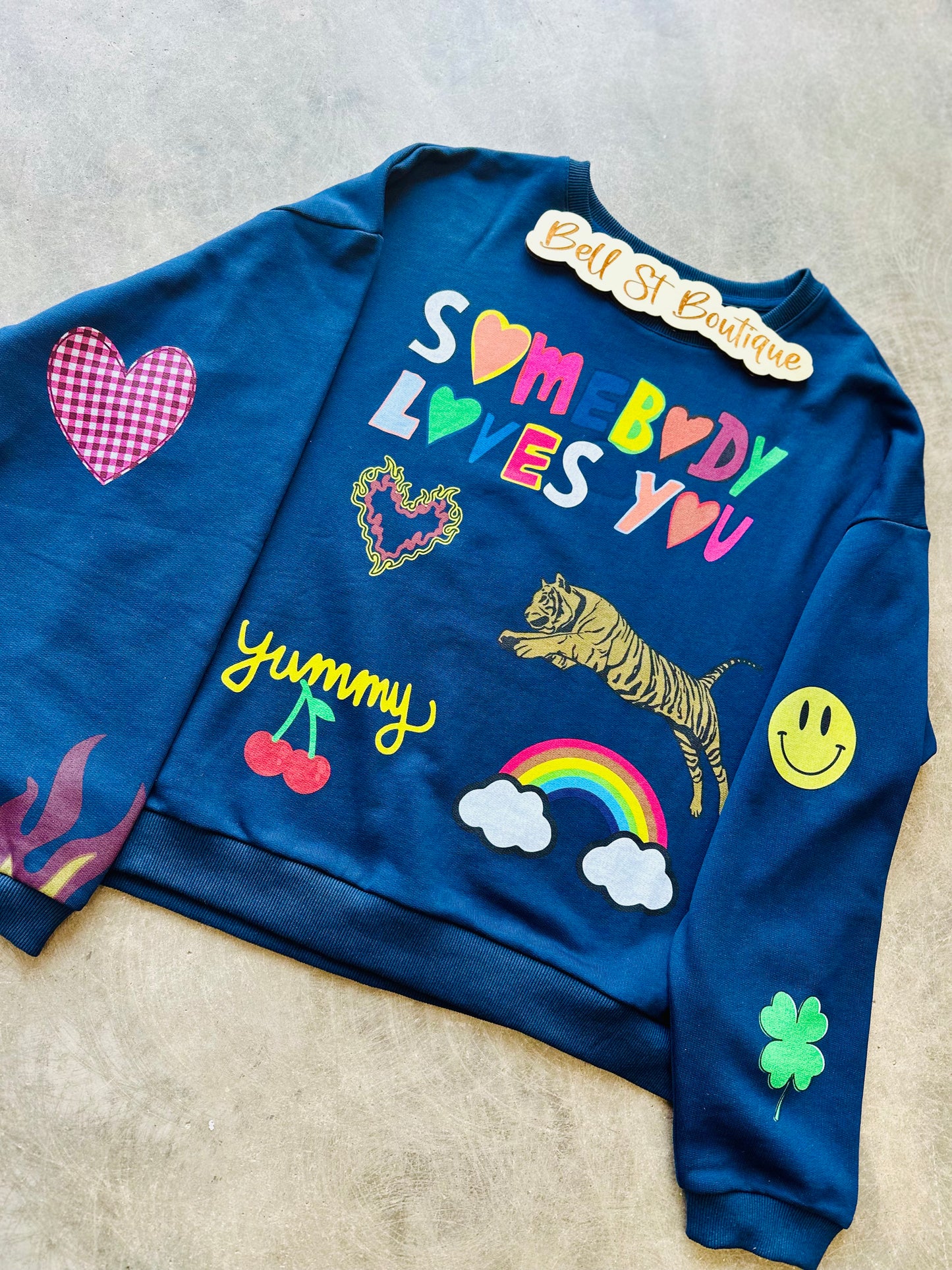 Somebody Loves You Graphic Sweatshirt