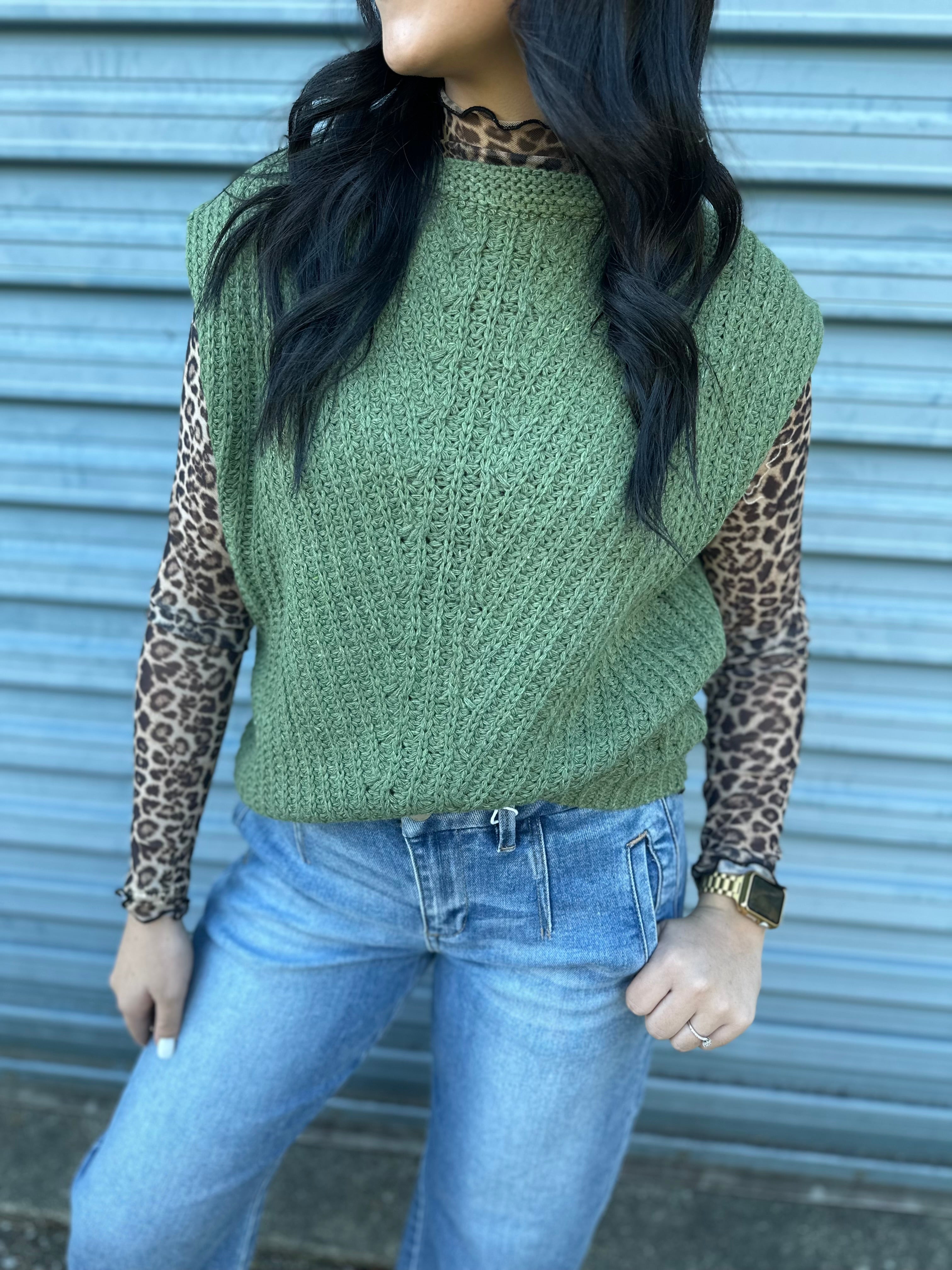 Leopard Mesh Undershirt