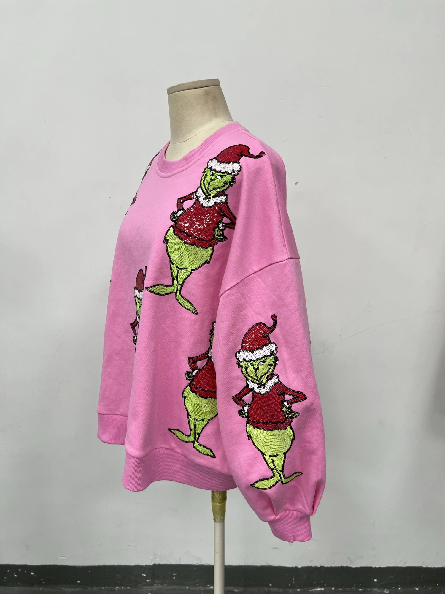 Green man sequin pullover