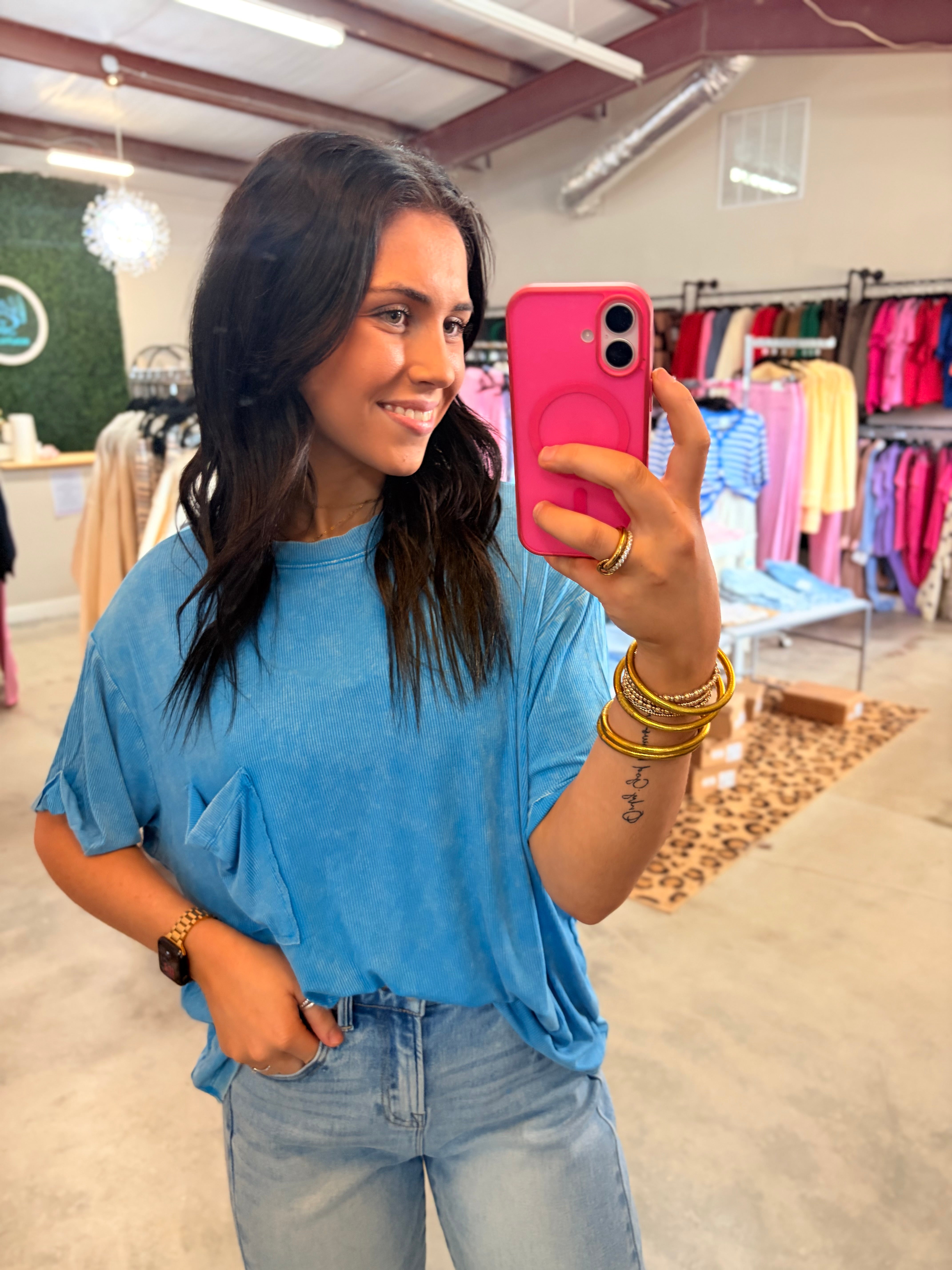 Wren’s Washed Away Rib Top