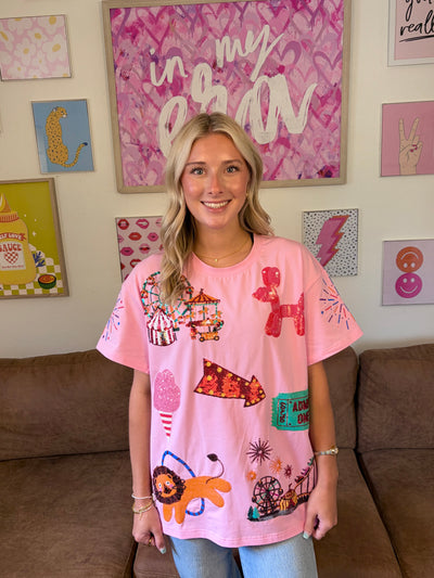 Carnival Cutie Sequin Tee | PREORDER | END of August / early SEP!