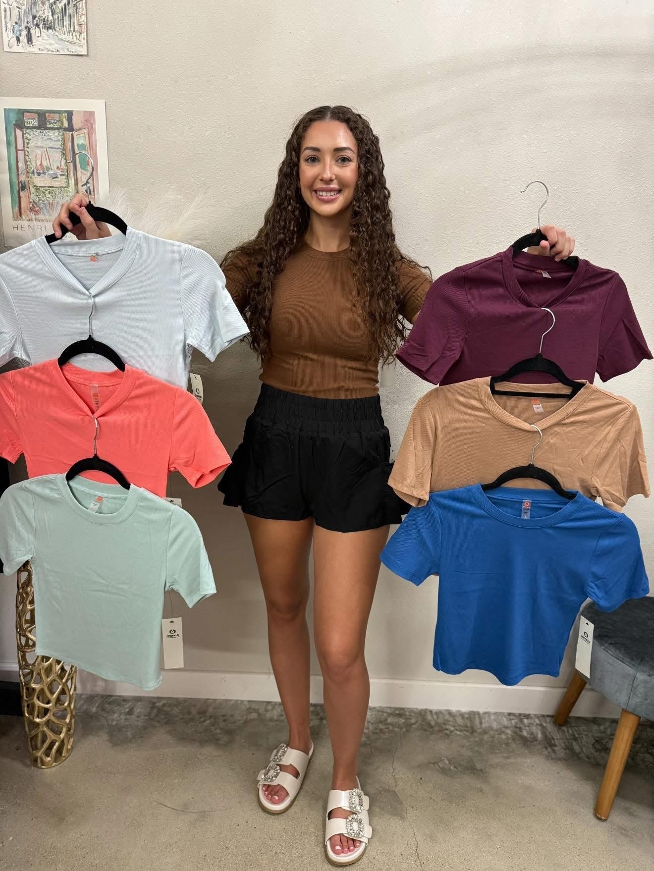 Rylee ribbed baby tee