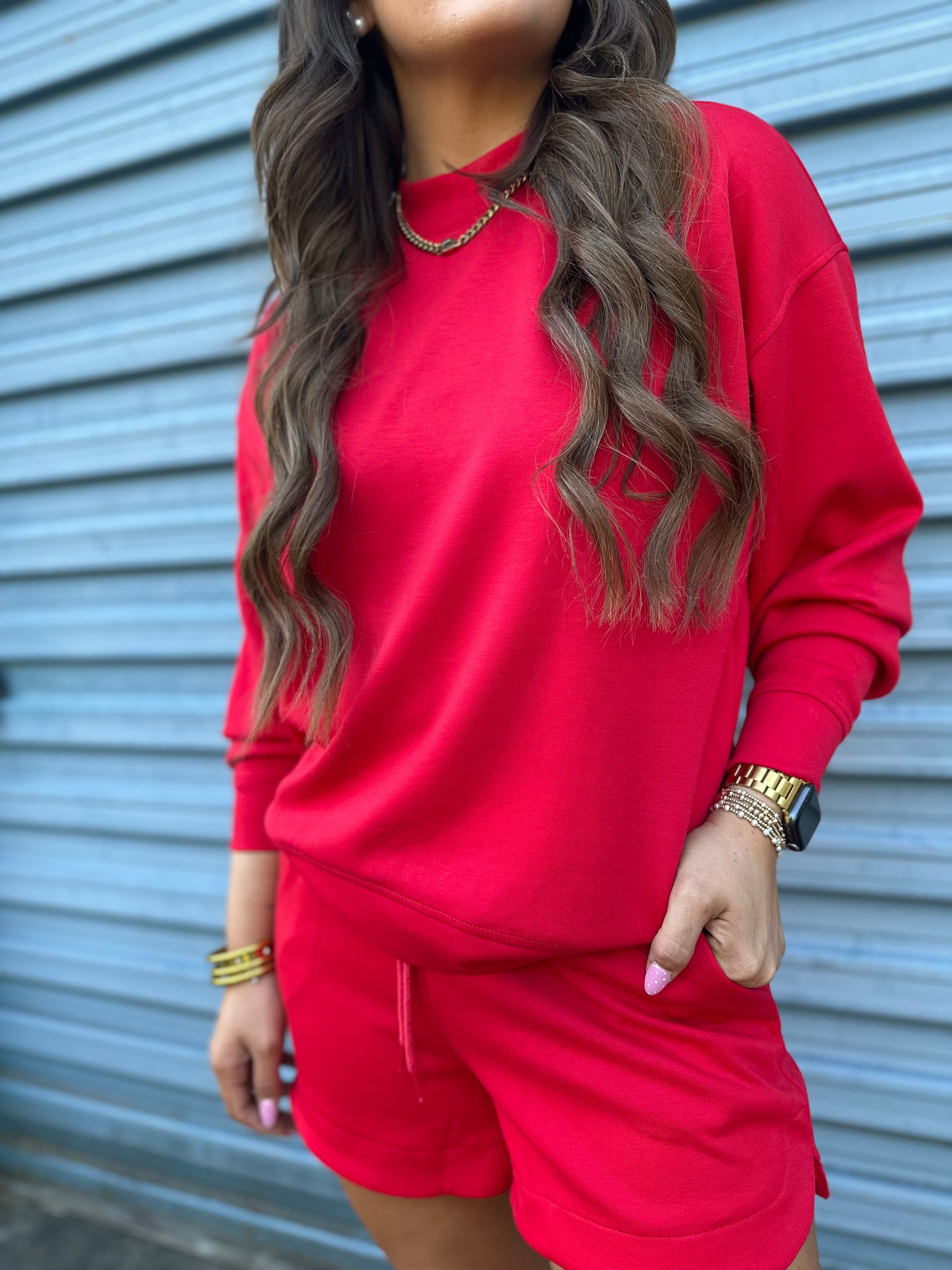 The Luxe Scuba Shorts Set