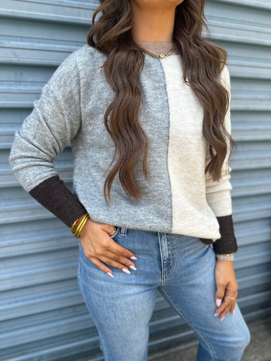 Blocked in Bliss Sweater