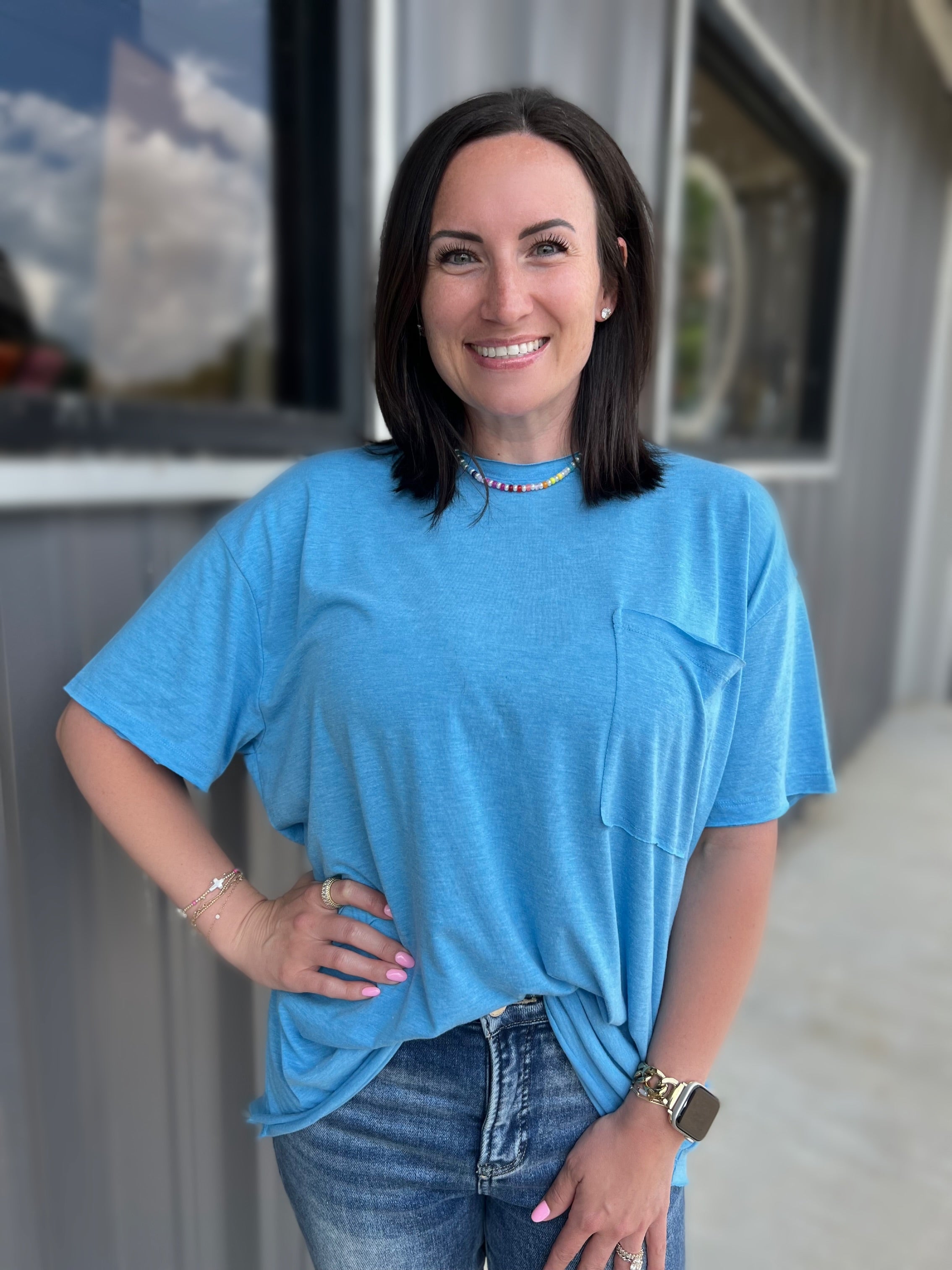 Priya pocket boyfriend lounge tee