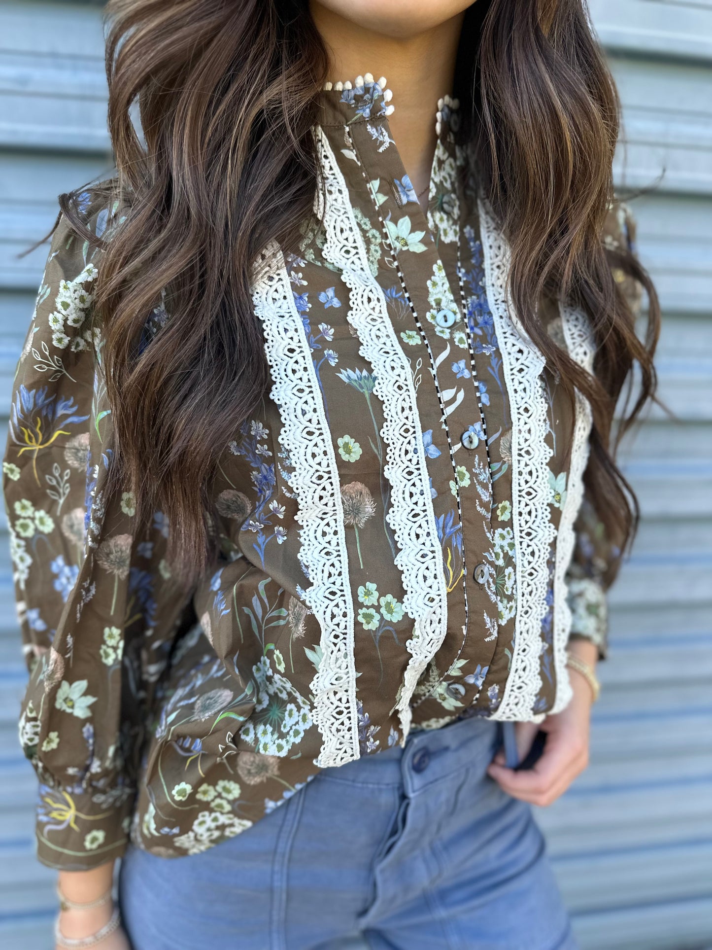 Classy colonial button up top