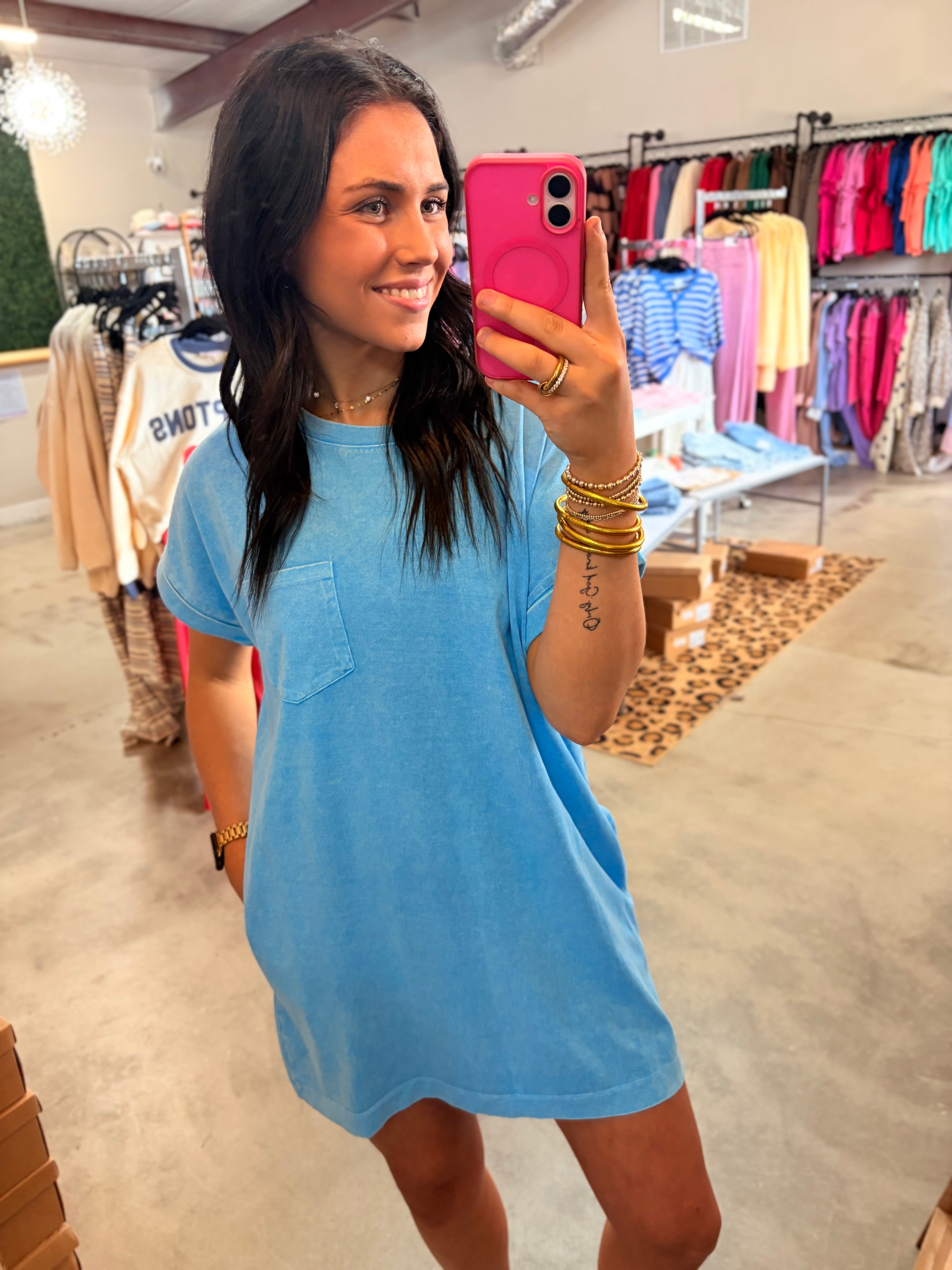 Sunwashed Sweetheart Dress