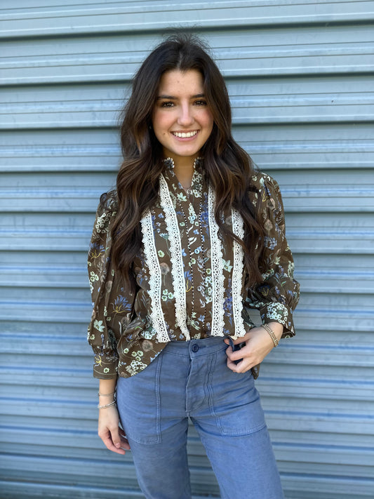 Classy colonial button up top