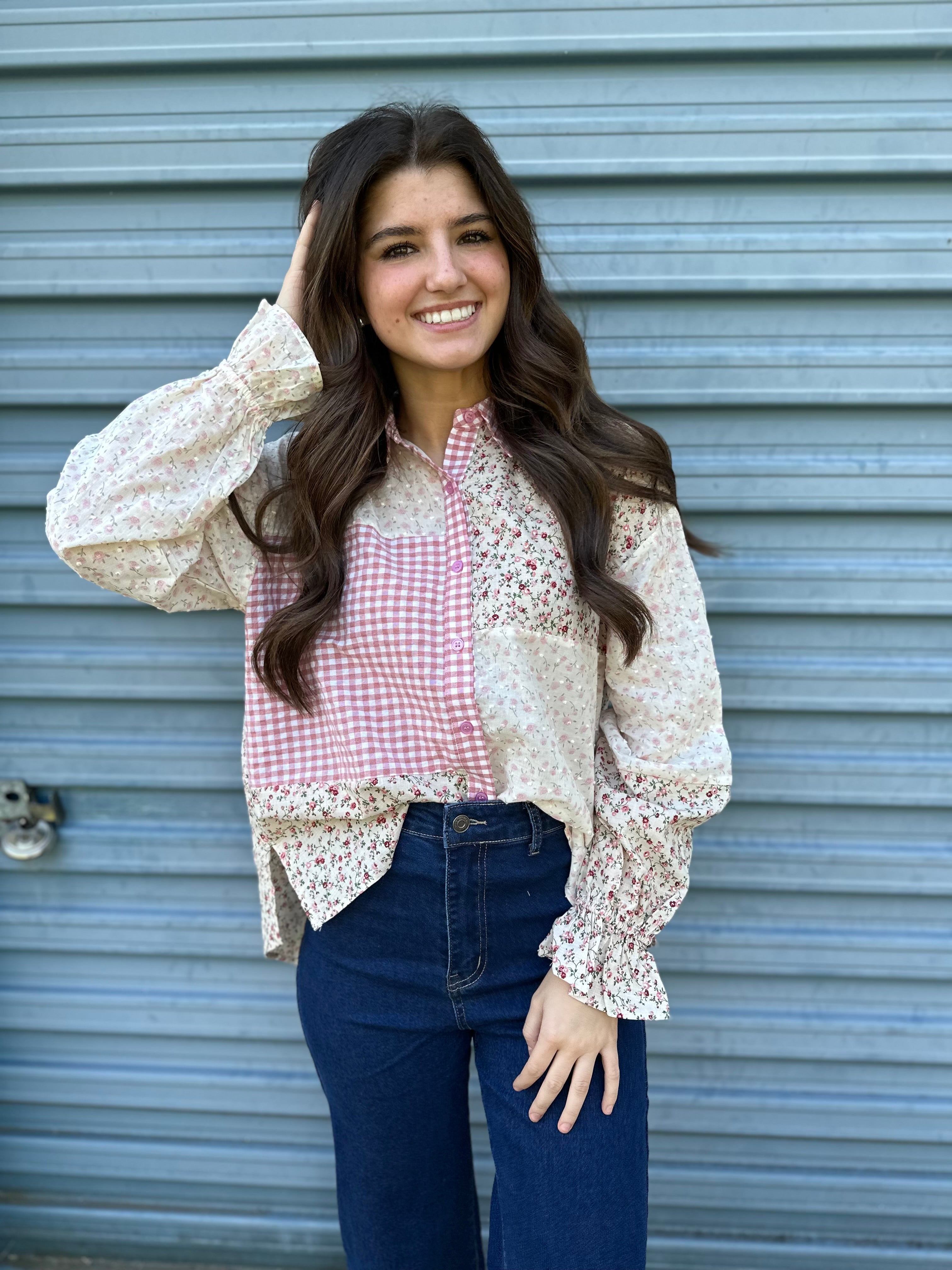 The Sweet Magnolia Button Up
