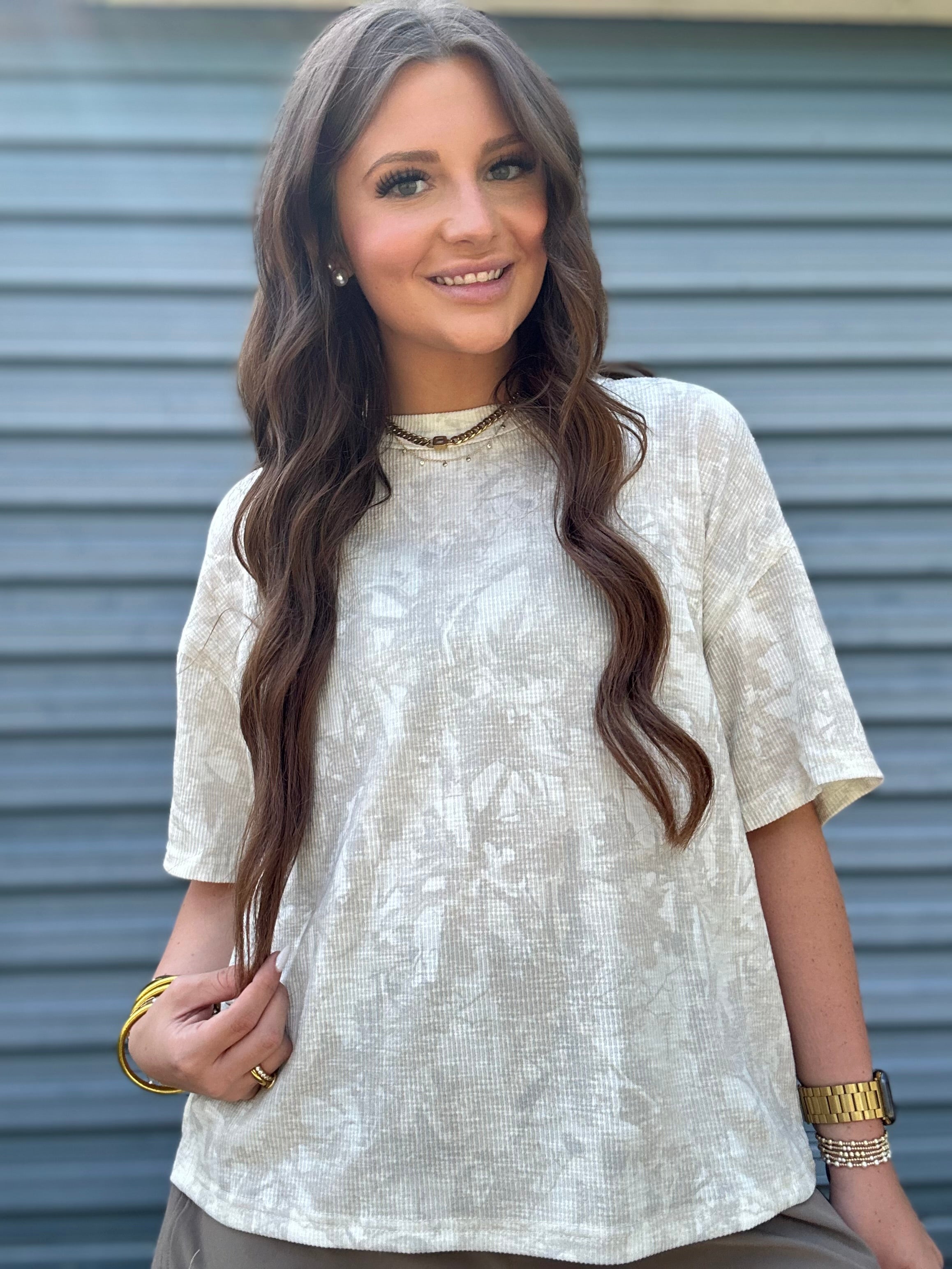 Urban Camo Waffle Knit Tee