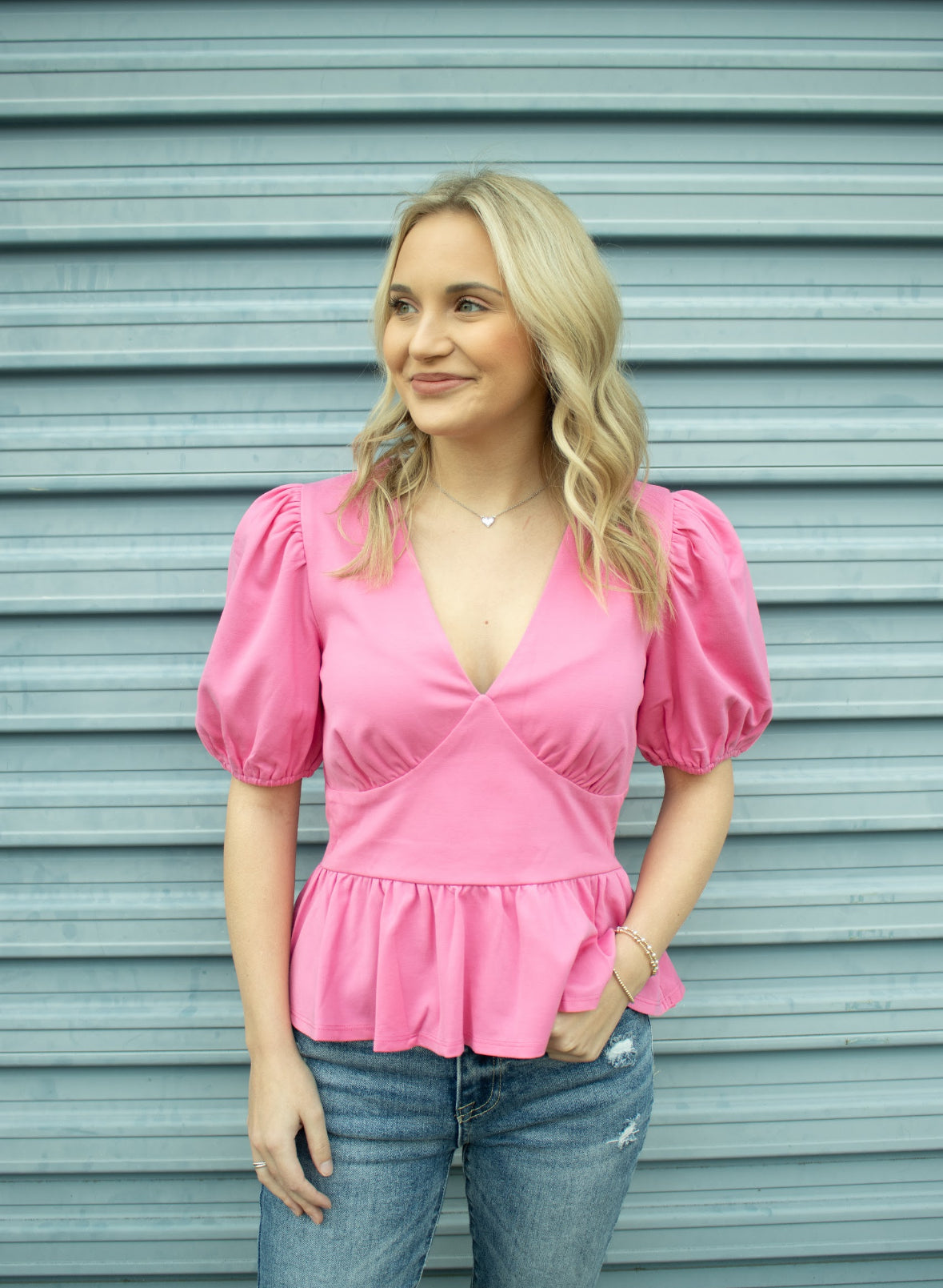 Bella ruffled top