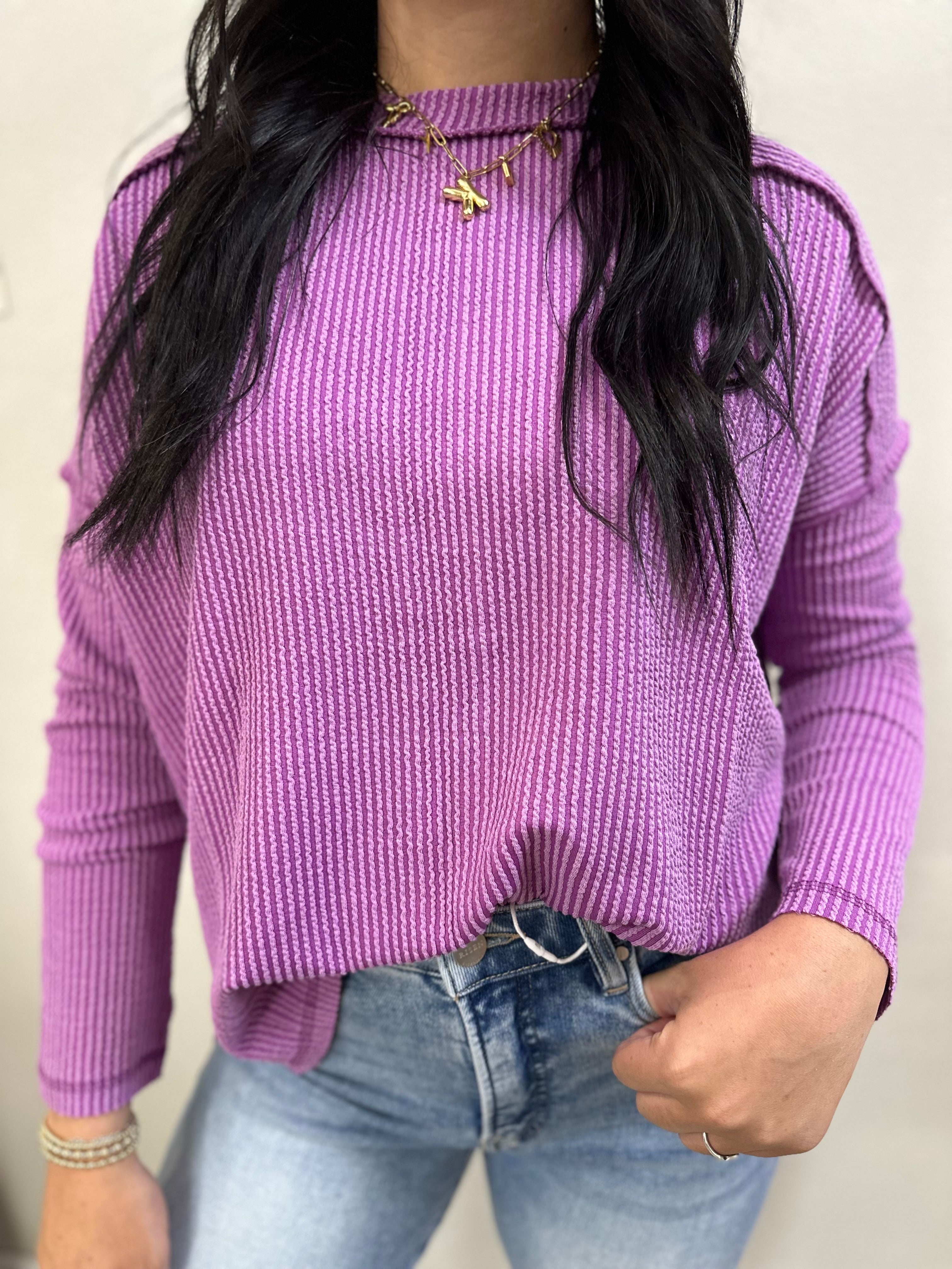 Sunday stroll ribbed top